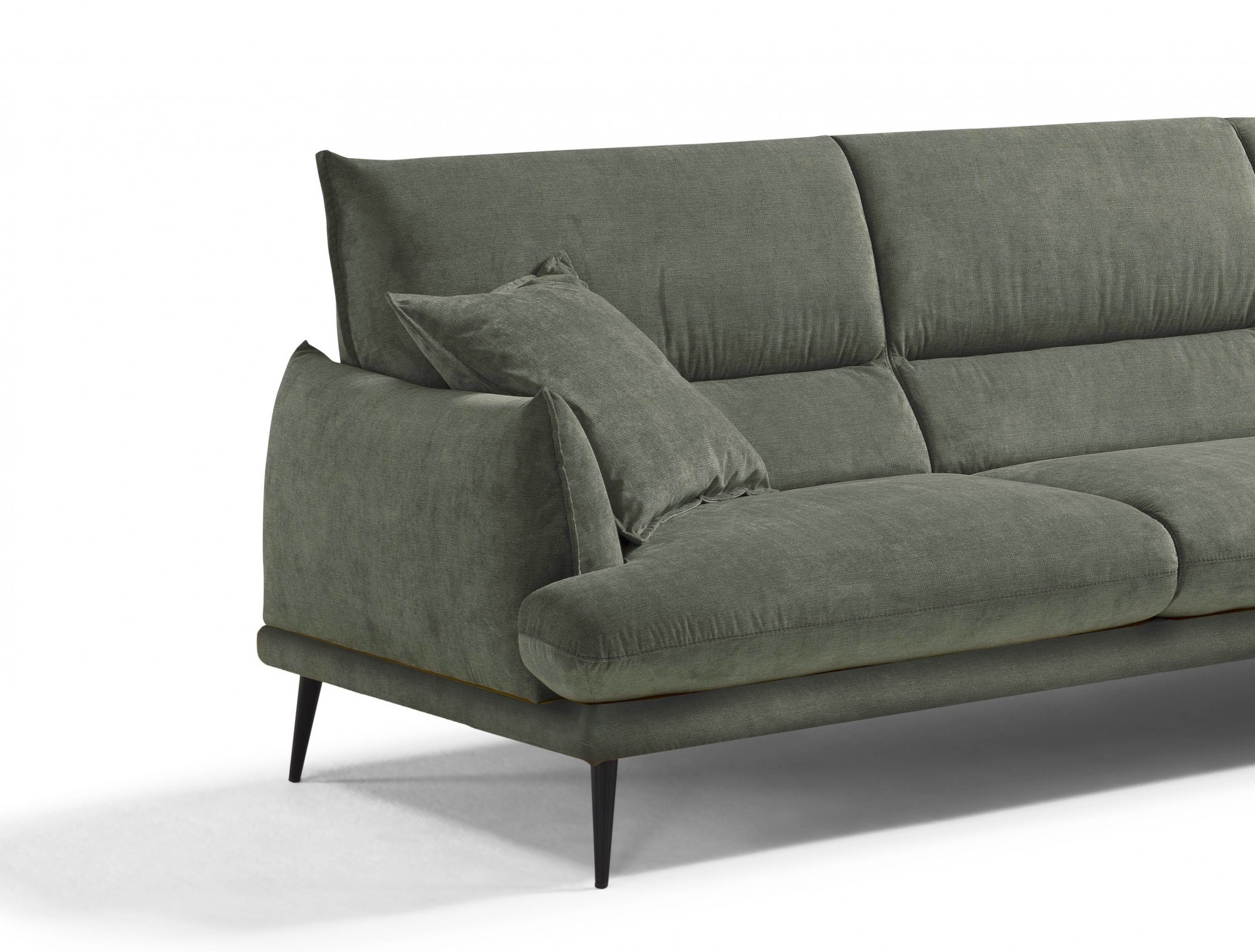 Egoitaliano Ecksofa »FUNNY, hochwertiges und aktuelles Design, bequeme Rückenlehne«, hochwertiger Sitzkomfort, L-Form