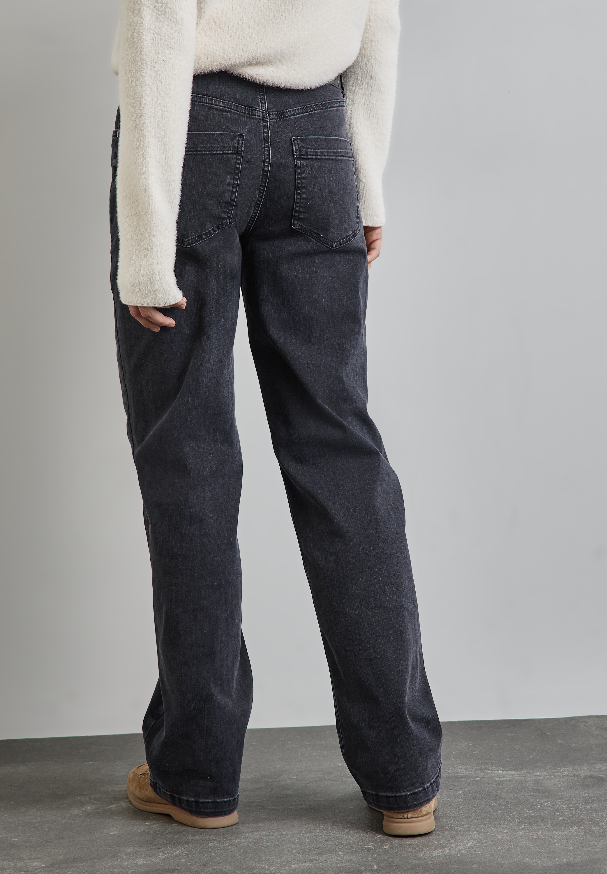 STREET ONE Gerade Džinsai High Waist