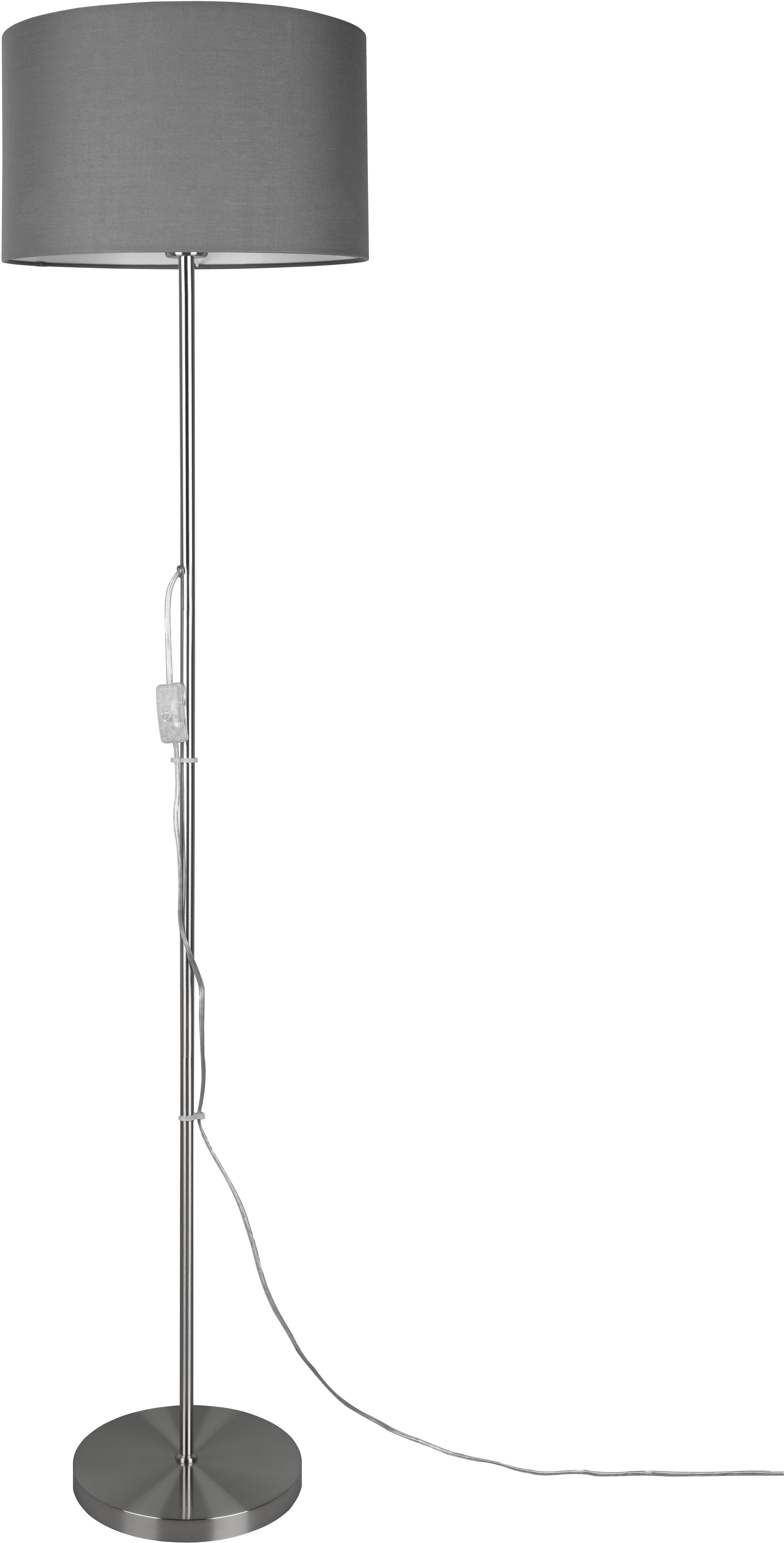 TRIO Leuchten Stehlampe TARKIN, Stehleuchte mit Schnurschalter, E27, 1 St., Schirm Ø 36cm, Höhe 160cm, E27 Leuchtmittel frei wählbar