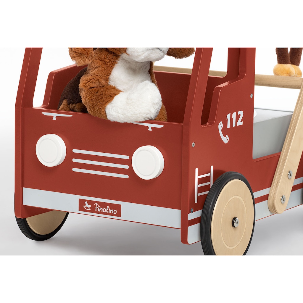 Pinolino® Lauflernwagen »Feuerwehrauto Fred«, aus Holz