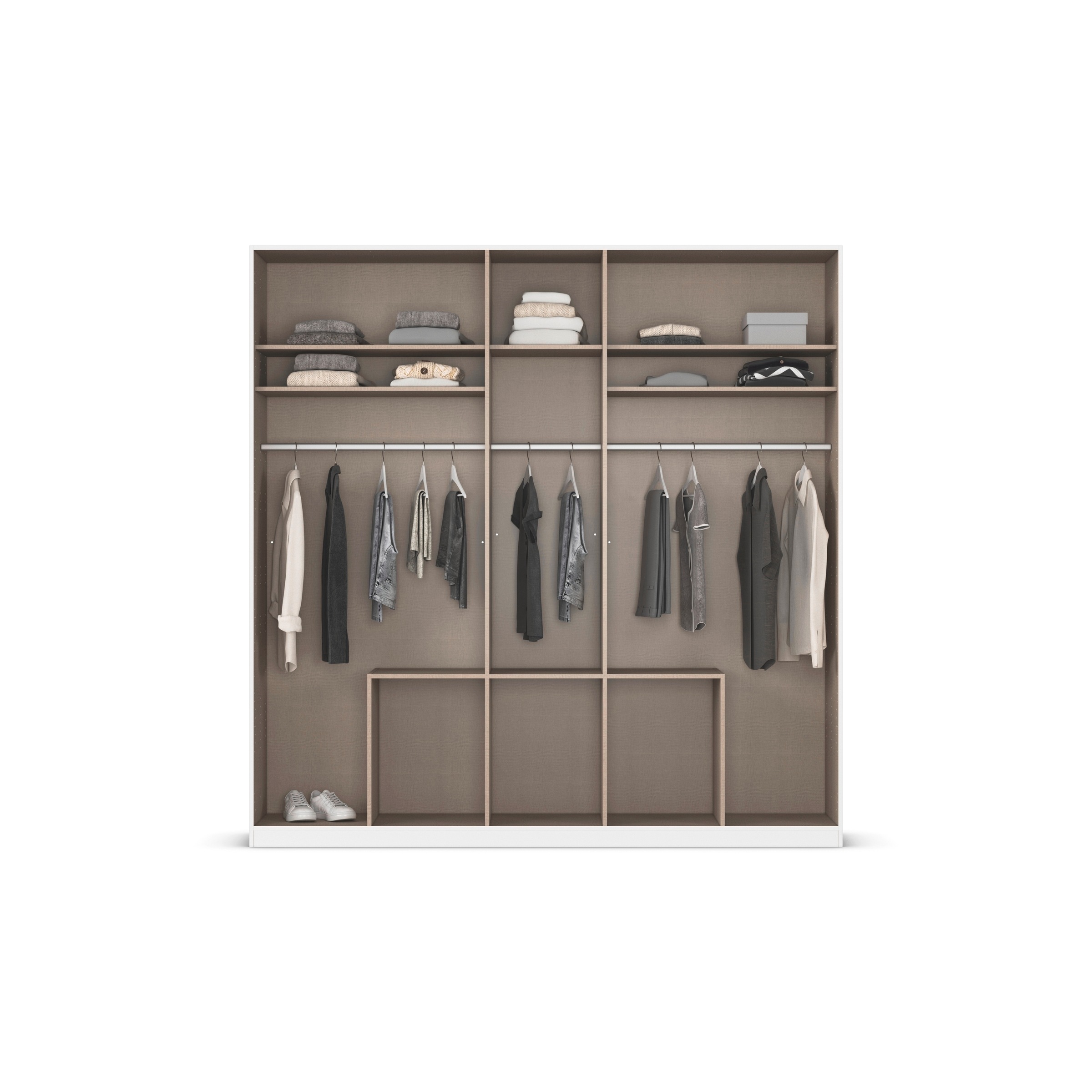 OTTO home Drehtürenschrank "Kleiderschrank Schrank Garderobe AGORDO mit Dek günstig online kaufen