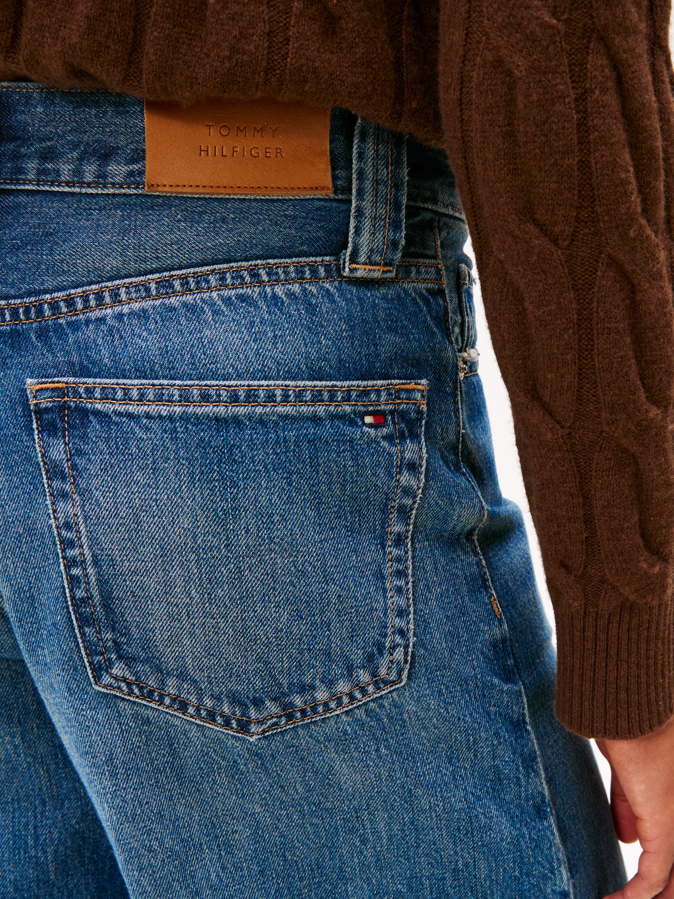 Thumbnail - Tommy Hilfiger High-waist-Jeans "DNM KRIS 70s WIDE LEG HW"