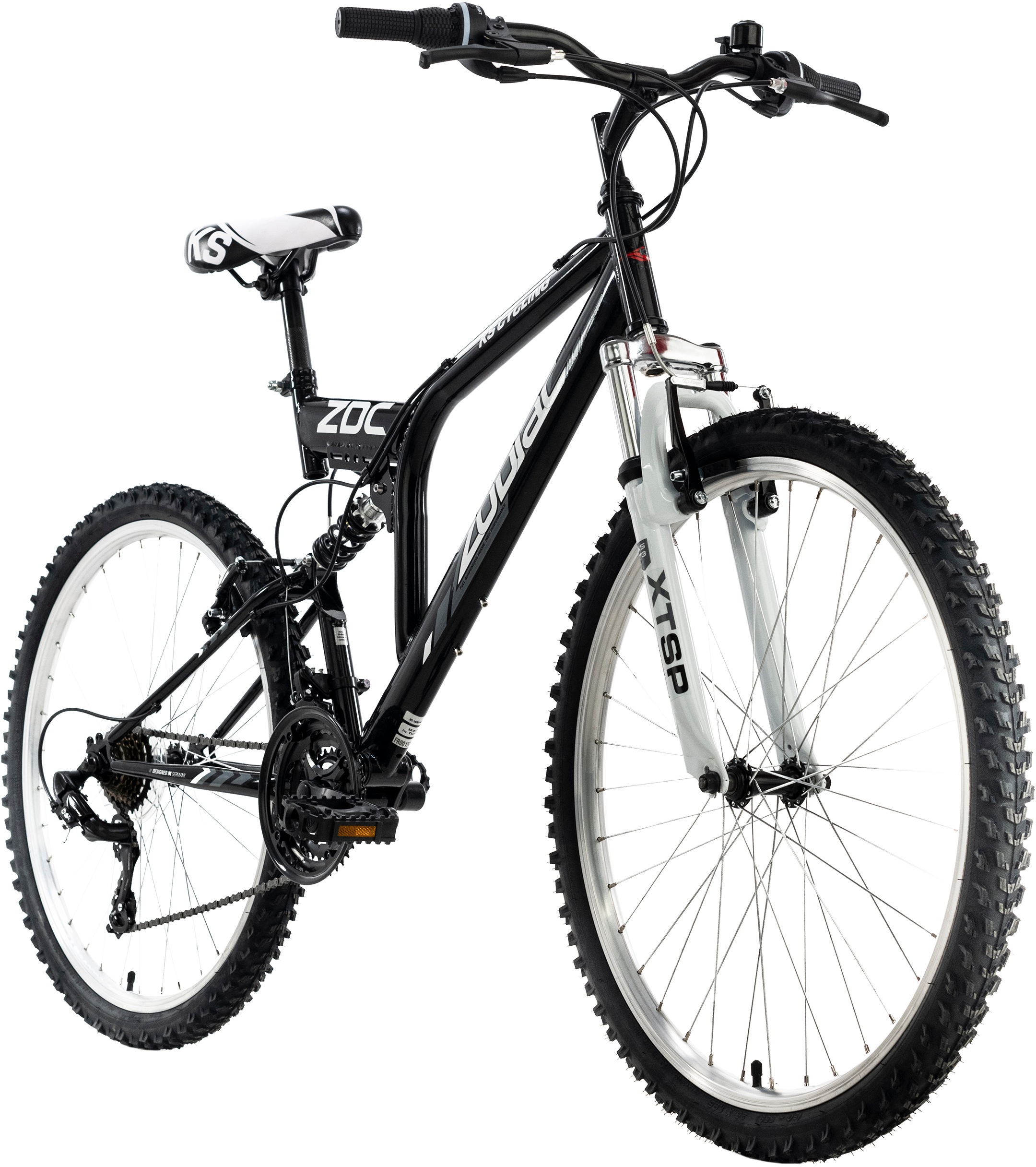 KS Cycling Mountainbike »Zodiac«, 21 Gang, Shimano, Tourney Schaltwerk, Kettenschaltung, für Damen und Herren, Kettenschaltung