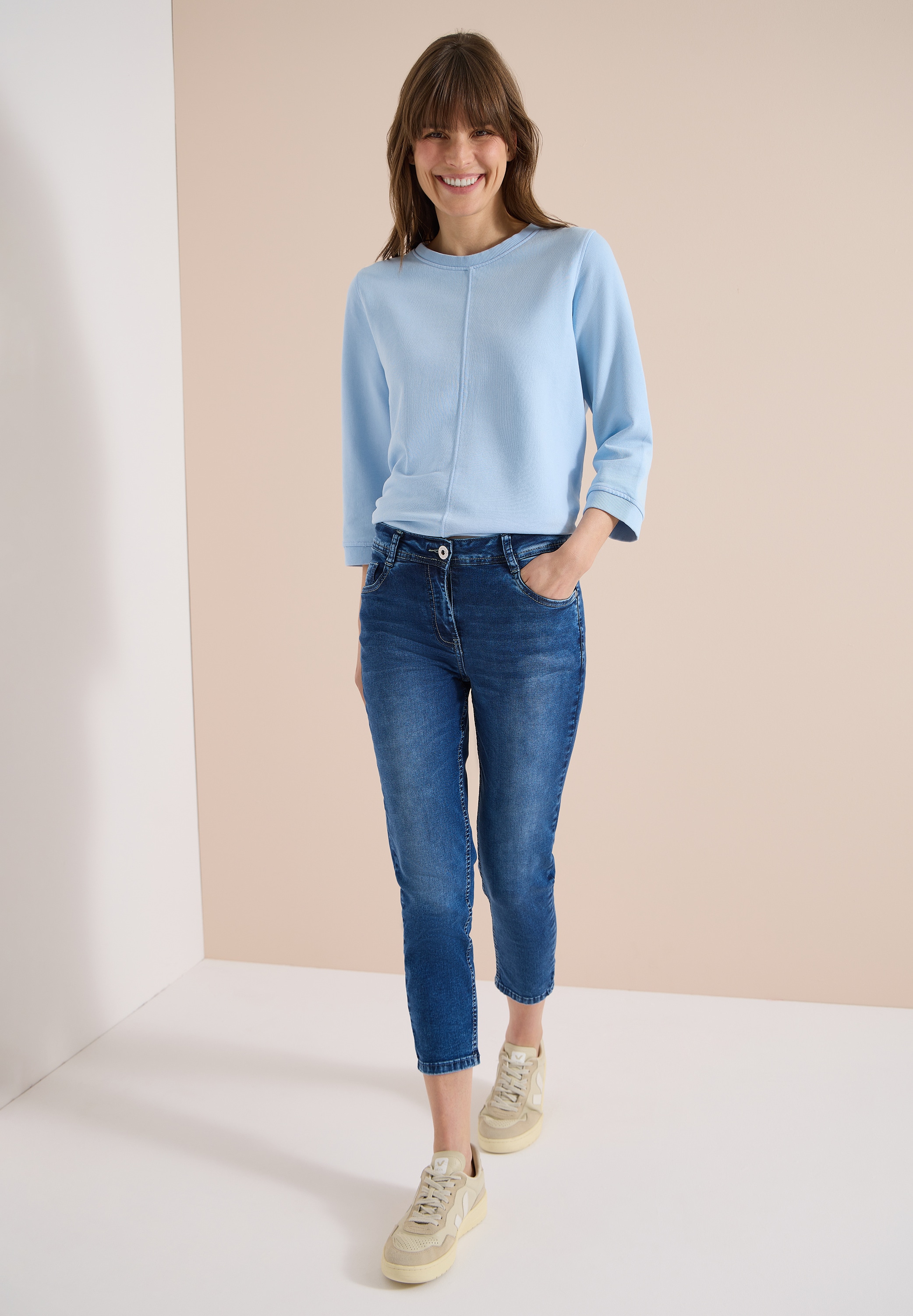 Cecil Slim-fit-Jeans in 3/4-Länge