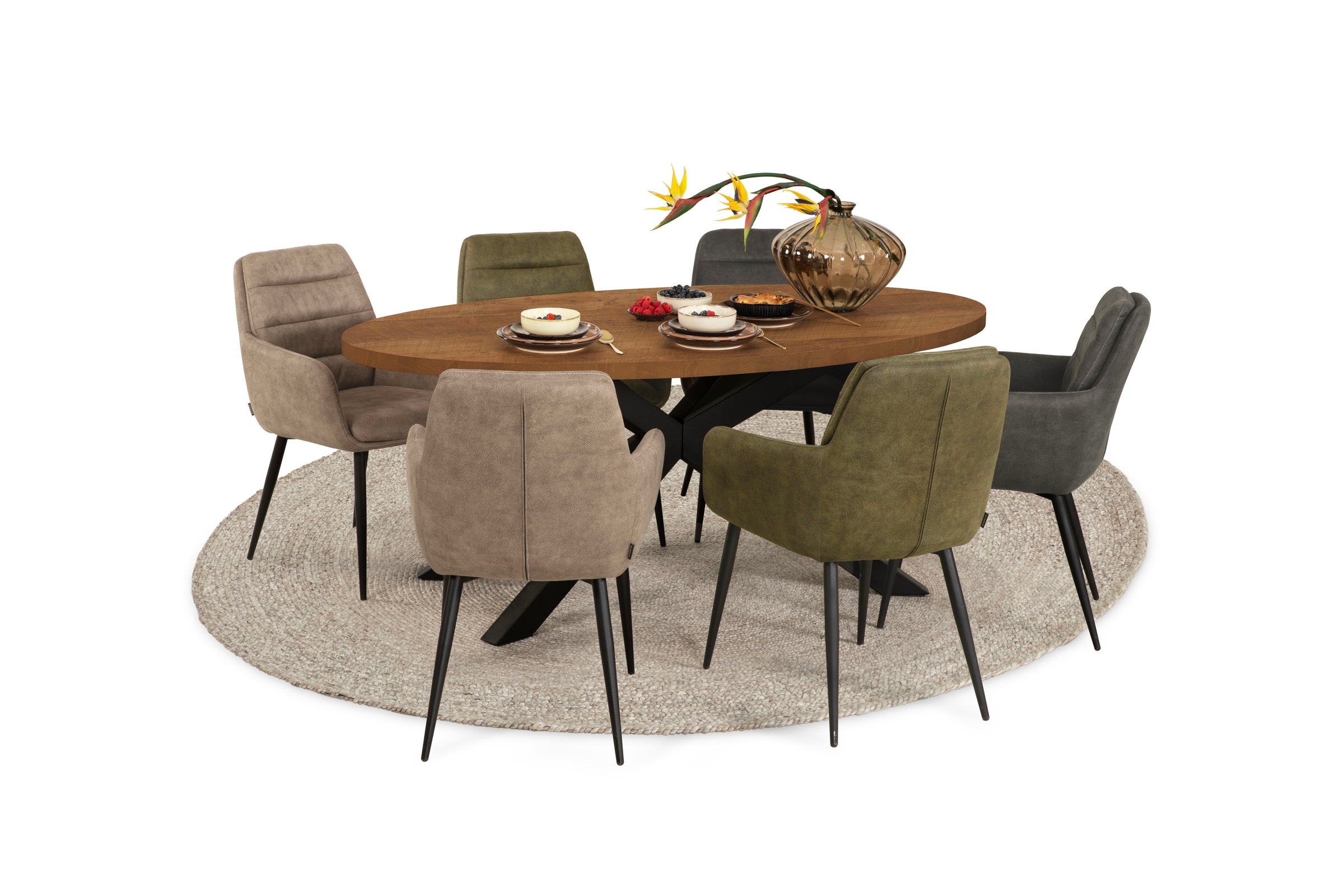OMG Design Armlehnstuhl "Bailey", Stoff, Schalenstuhl, pflegeleicht, auch a günstig online kaufen