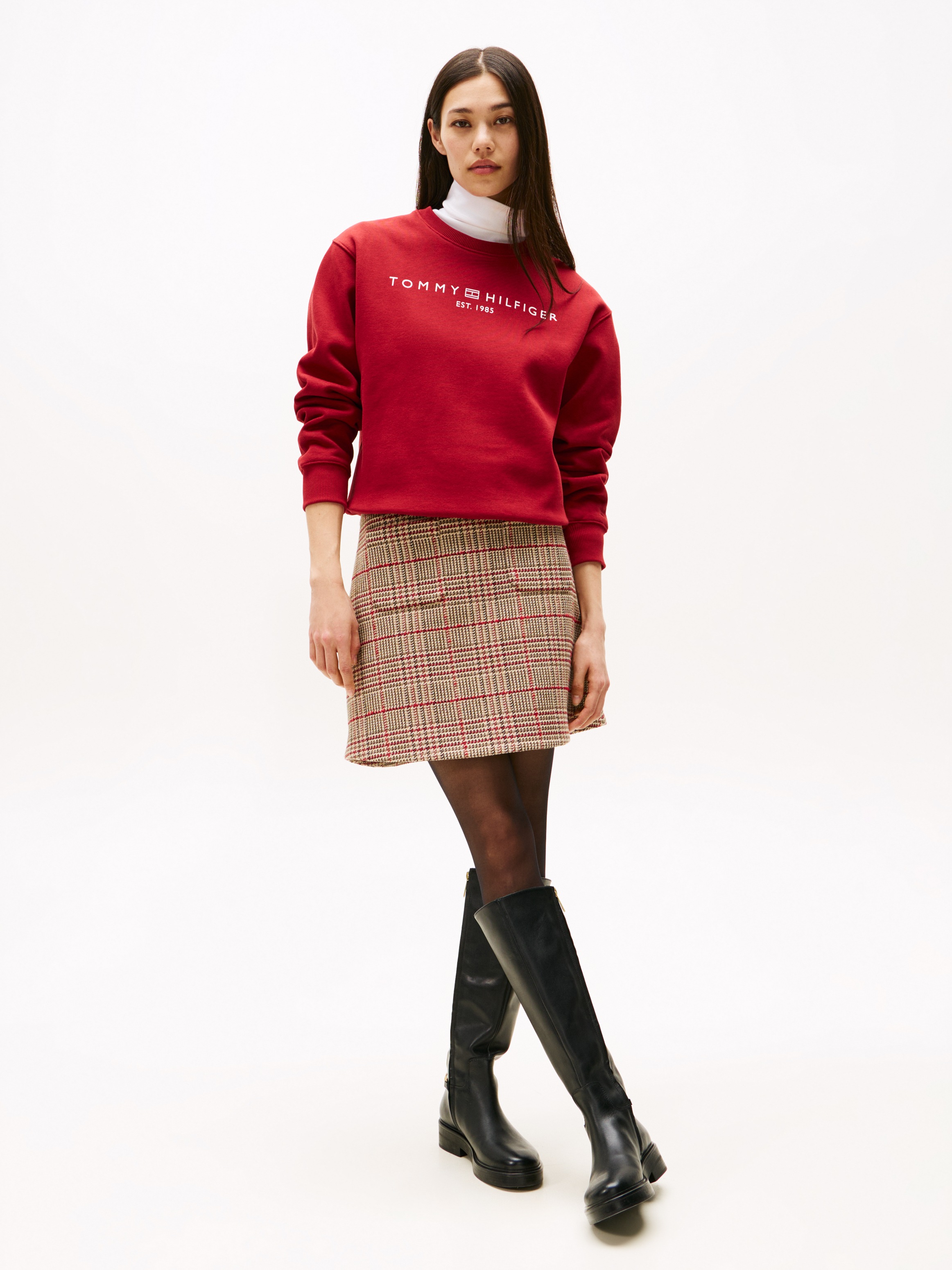 Tommy Hilfiger Sweatshirt »MDRN REG CORP LOGO C-NK SWTSHRT«, mit Logoschriftzug