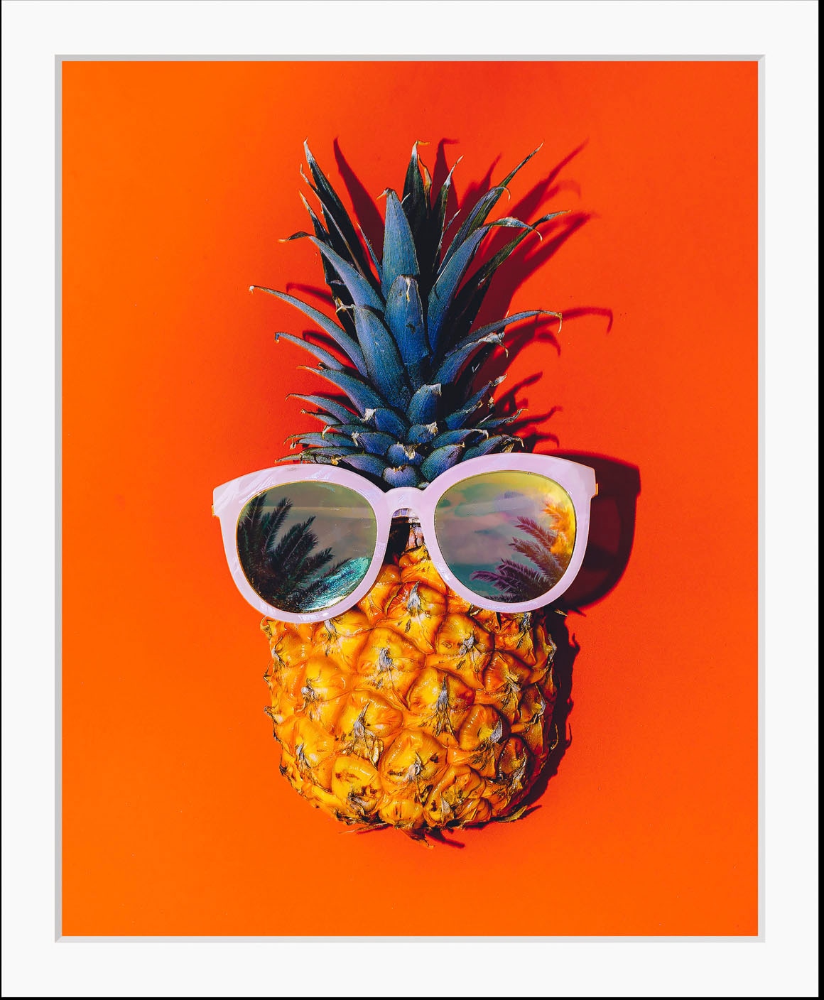 queence Bild »Julien«, Obst-Obst Bilder-Lebensmittel-Essen-Kunst-Figuren, (1 St.), HD Premium Poster-Druck inkl. Holzrahmen