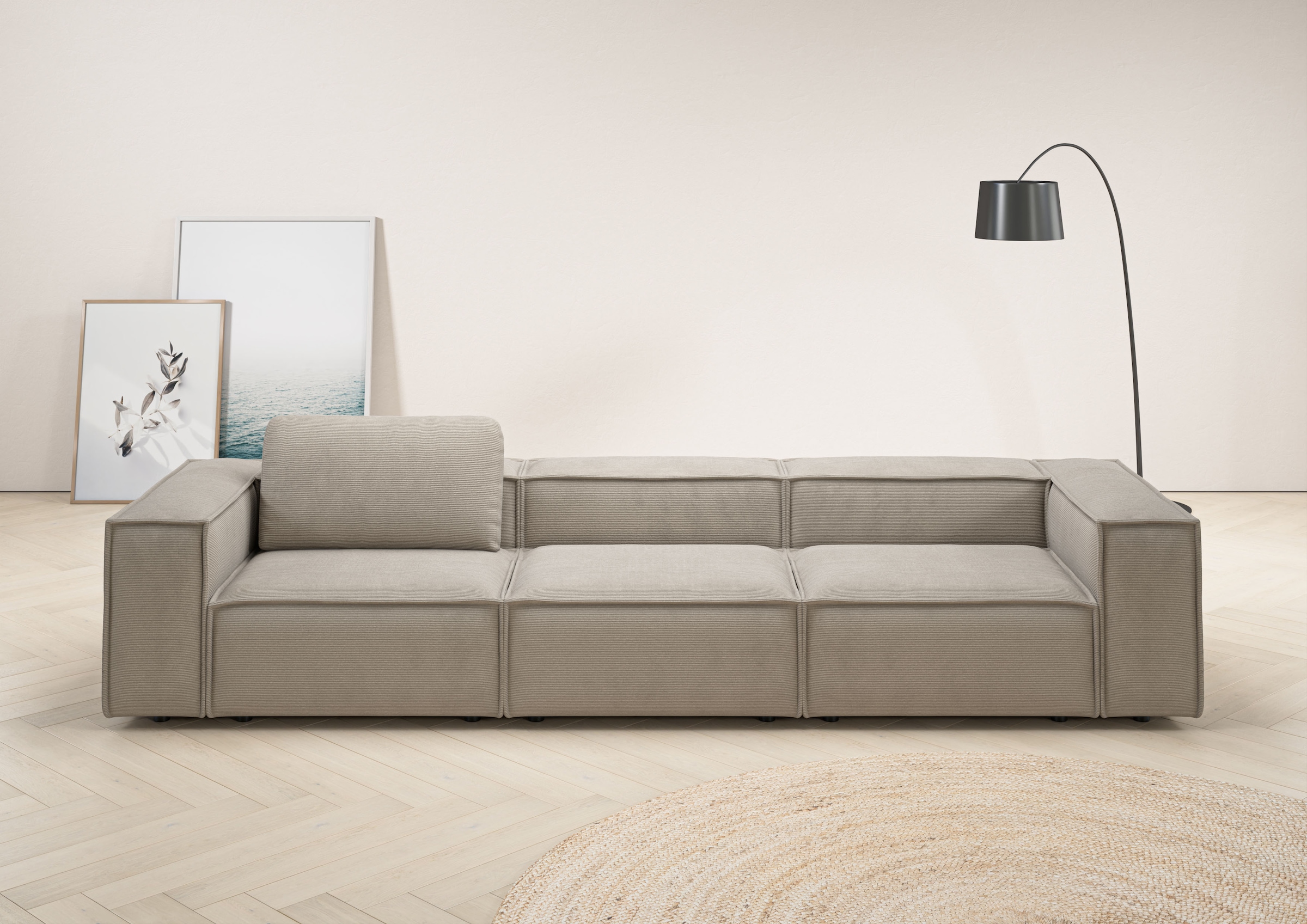 Home affaire 3,5-Sitzer "Watertown, modernes Big-Sofa XXL, 336 cm Breite, a günstig online kaufen