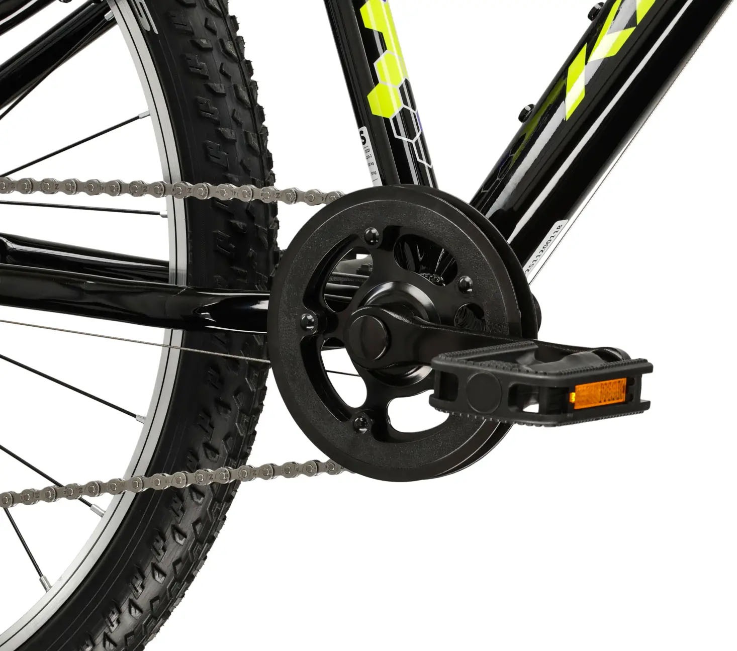 Kross Kinderfahrrad »KROSS Kinderad 24" Hexagon JR 1.0 Schwarz 8 Gänge 2026« 8 Gang Shimano TOURNEY TX800 Schaltwerk Kettenschaltung