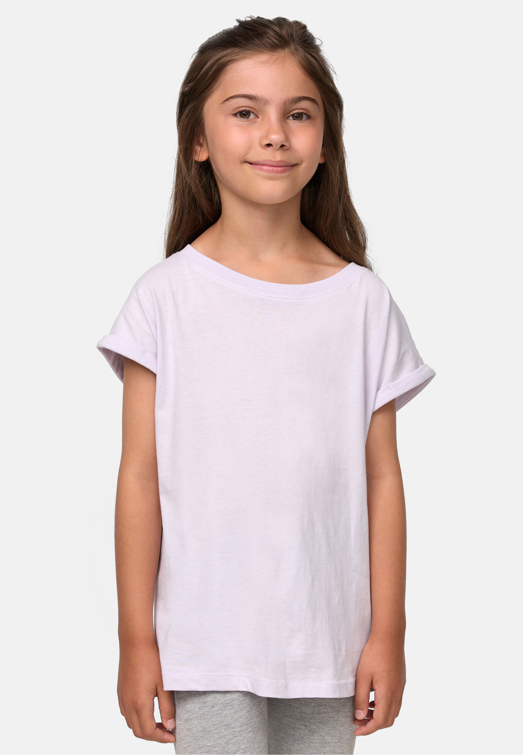 URBAN CLASSICS T-Shirt »Urban Classics Damen Girls Organic Extended Shoulder Tee« 1 Stk.