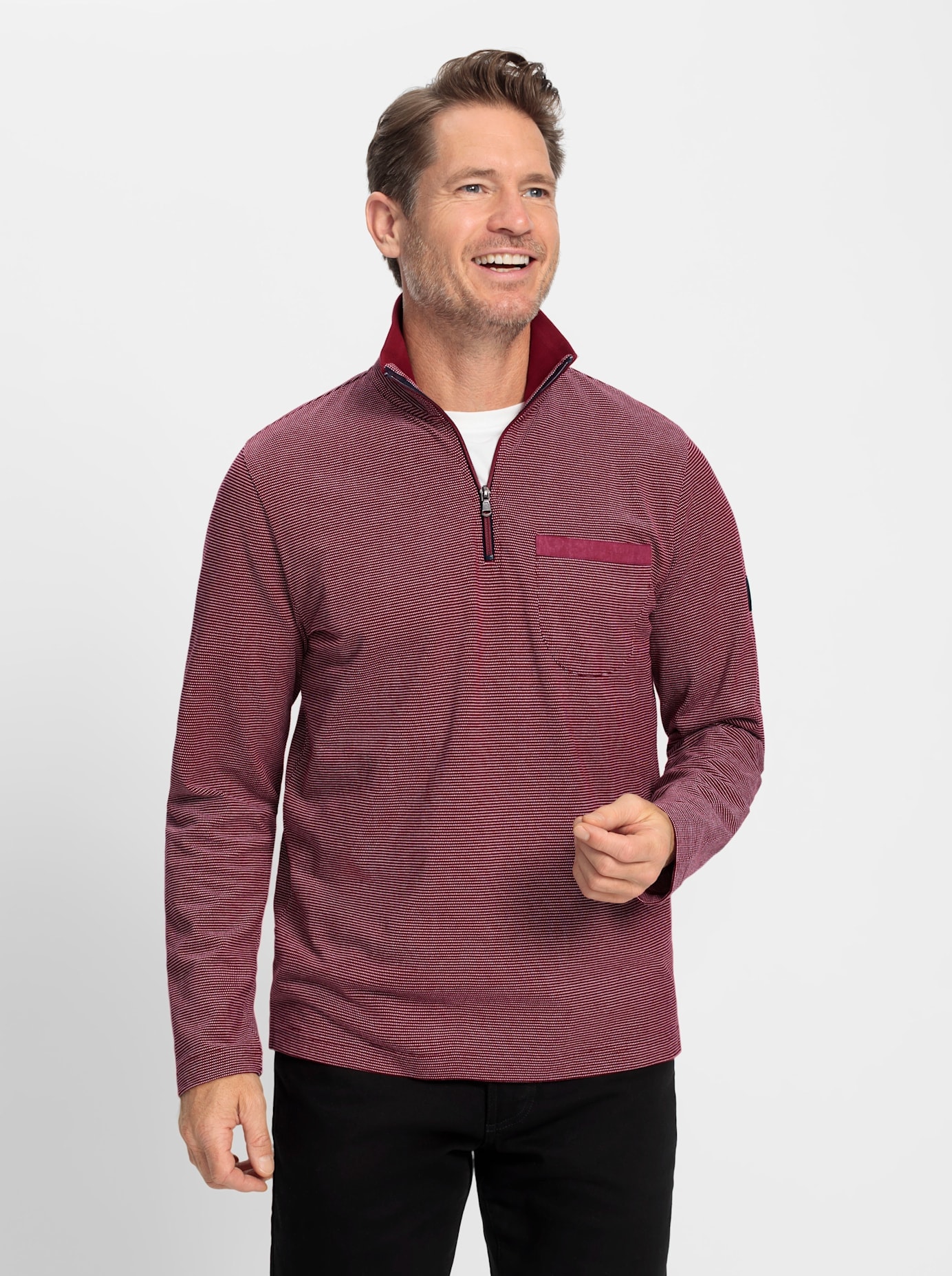 Marco Donati Langarmshirt "Langarm-Shirt", 1 Stk. günstig online kaufen