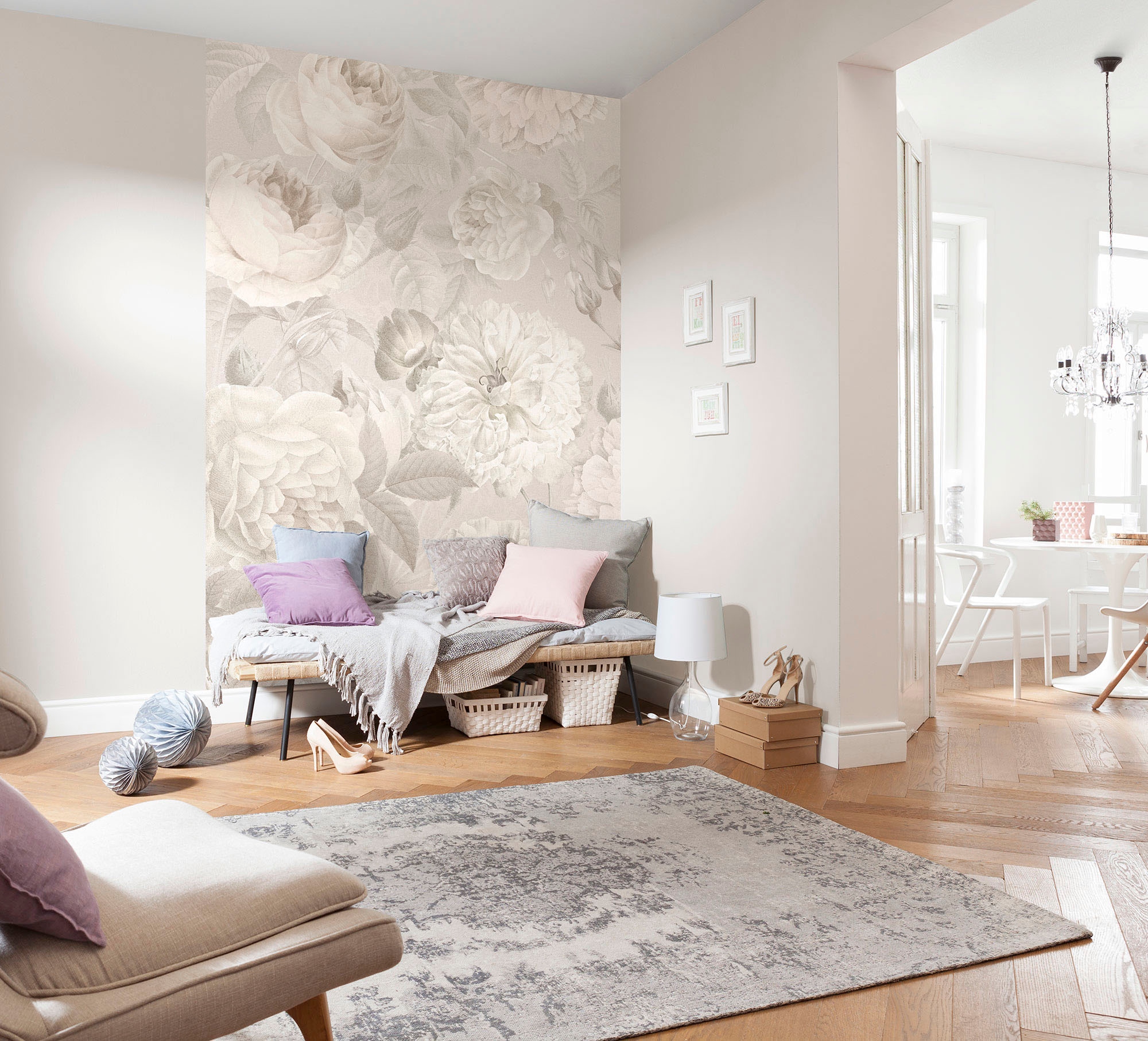 Komar Vliestapete »Digitaldruck Vlies - Nuance - Größe 200 x 260 cm«, bedruckt, Wohnzimmer, Schlafzimmer