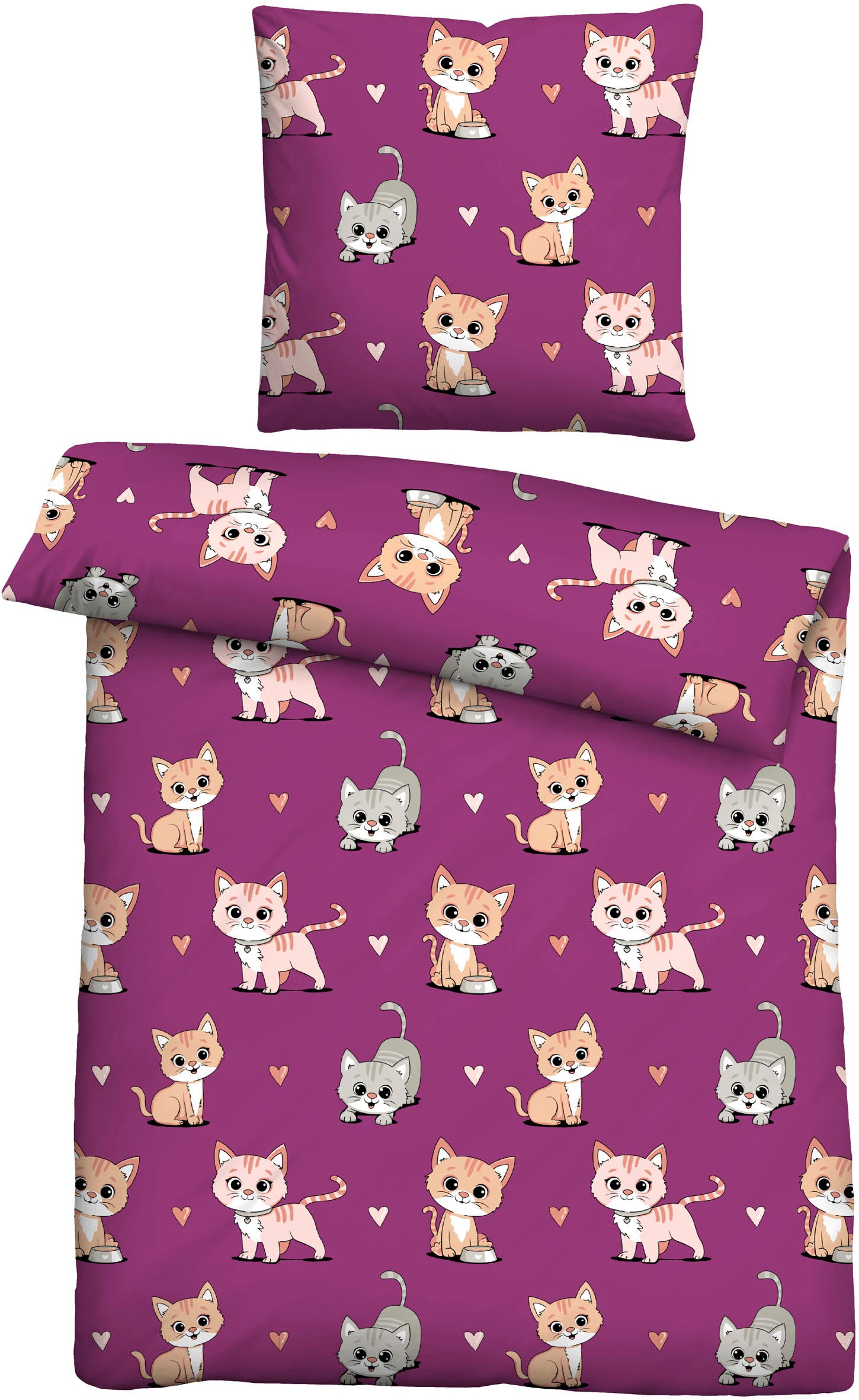 Castell - Markenbettwäsche Jugendbettwäsche "0330246" 2 Stk. tlg. Polar-Fle günstig online kaufen