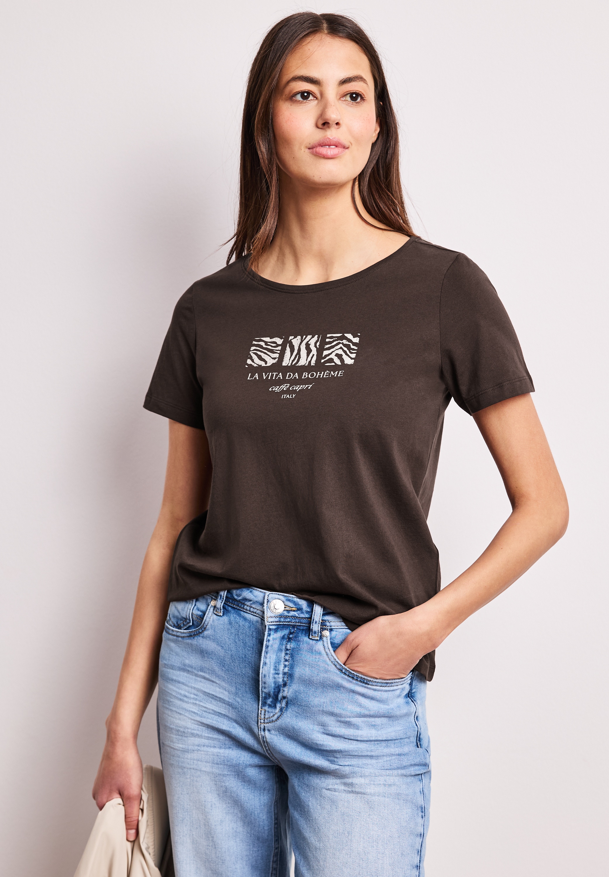 STREET ONE Print-Shirt aus reiner Baumwolle günstig online kaufen