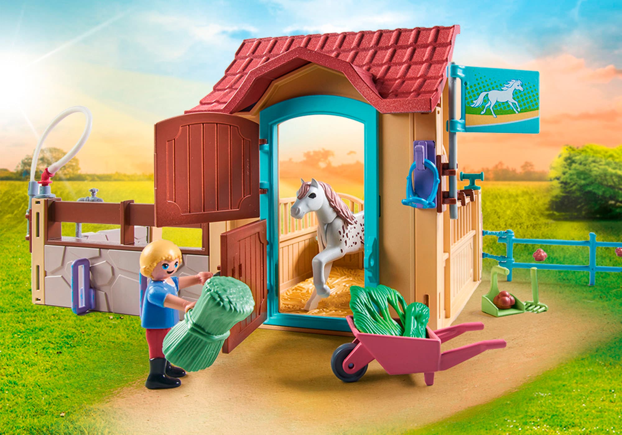 Playmobil® Konstruktions-Spielset »Reitstall (71494), Horses of Waterfall«, (100 St.), Made in Germany