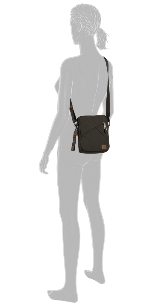 camel active Umhängetasche »Aurum« aus recyceltem Polyester in Nylonstruktur, leicht & mit feinen Details