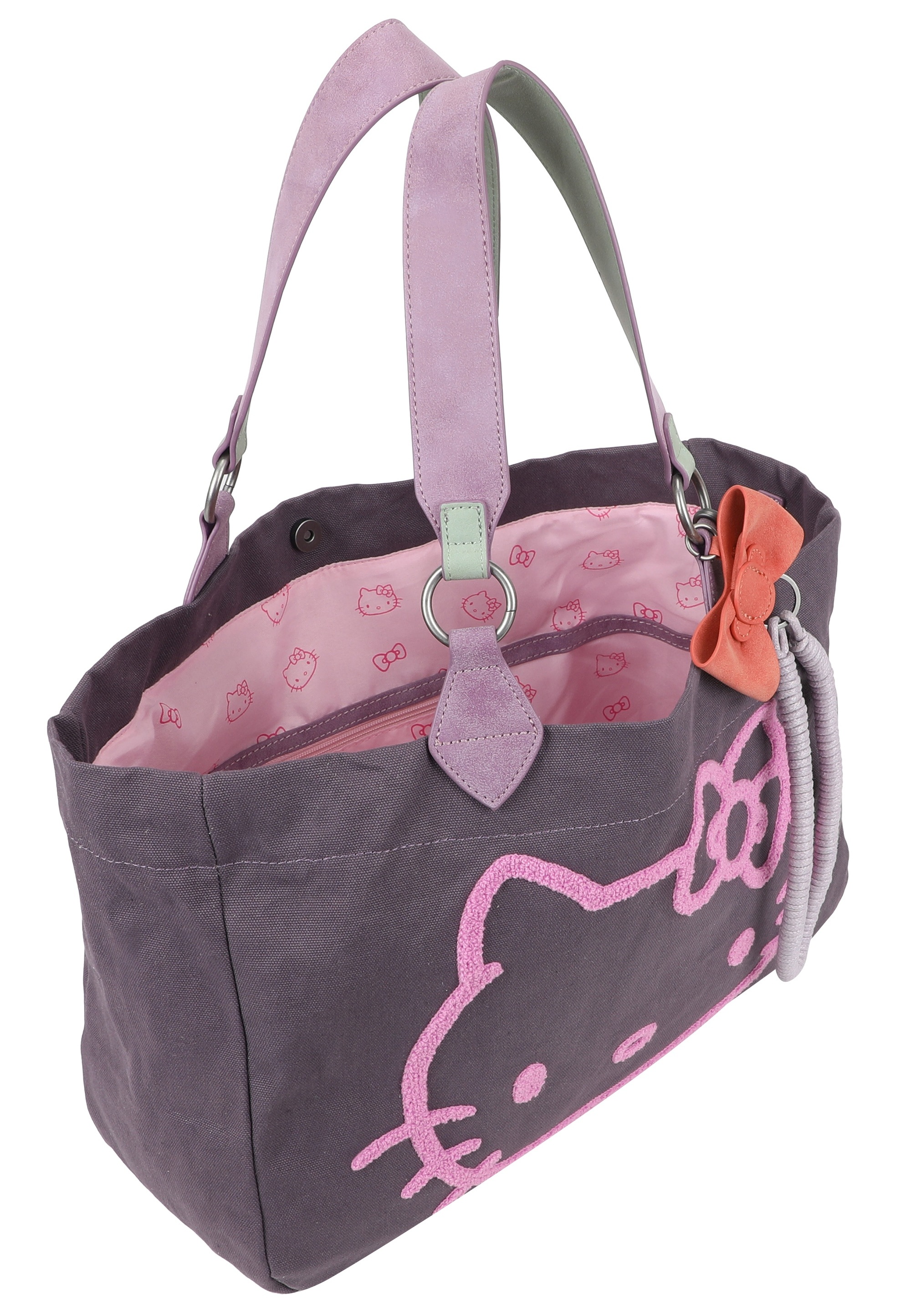 Thumbnail - Fritzi aus Preußen Henkeltasche "Izzy Medium Limited Head Flocked" im tollen Hello Kitty-Design
