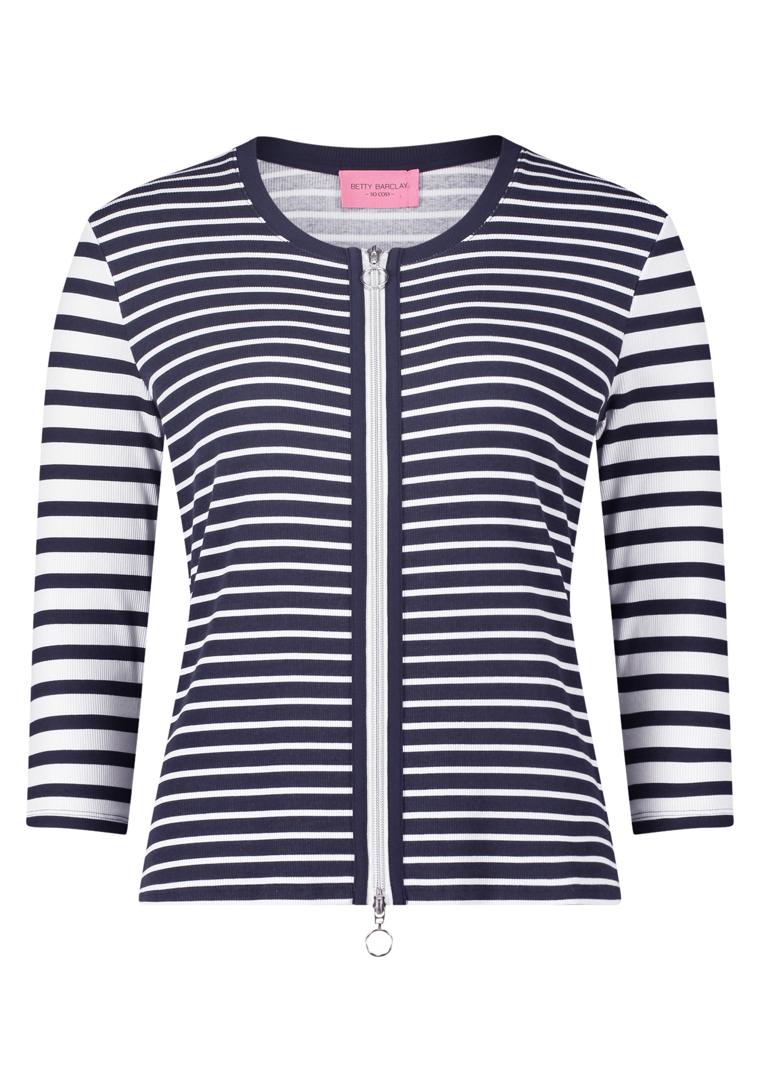 Betty Barclay Shirtjacke »Betty Barclay Shirtjacke mit Rippenstruktur«, (1 tlg.), Materialmix