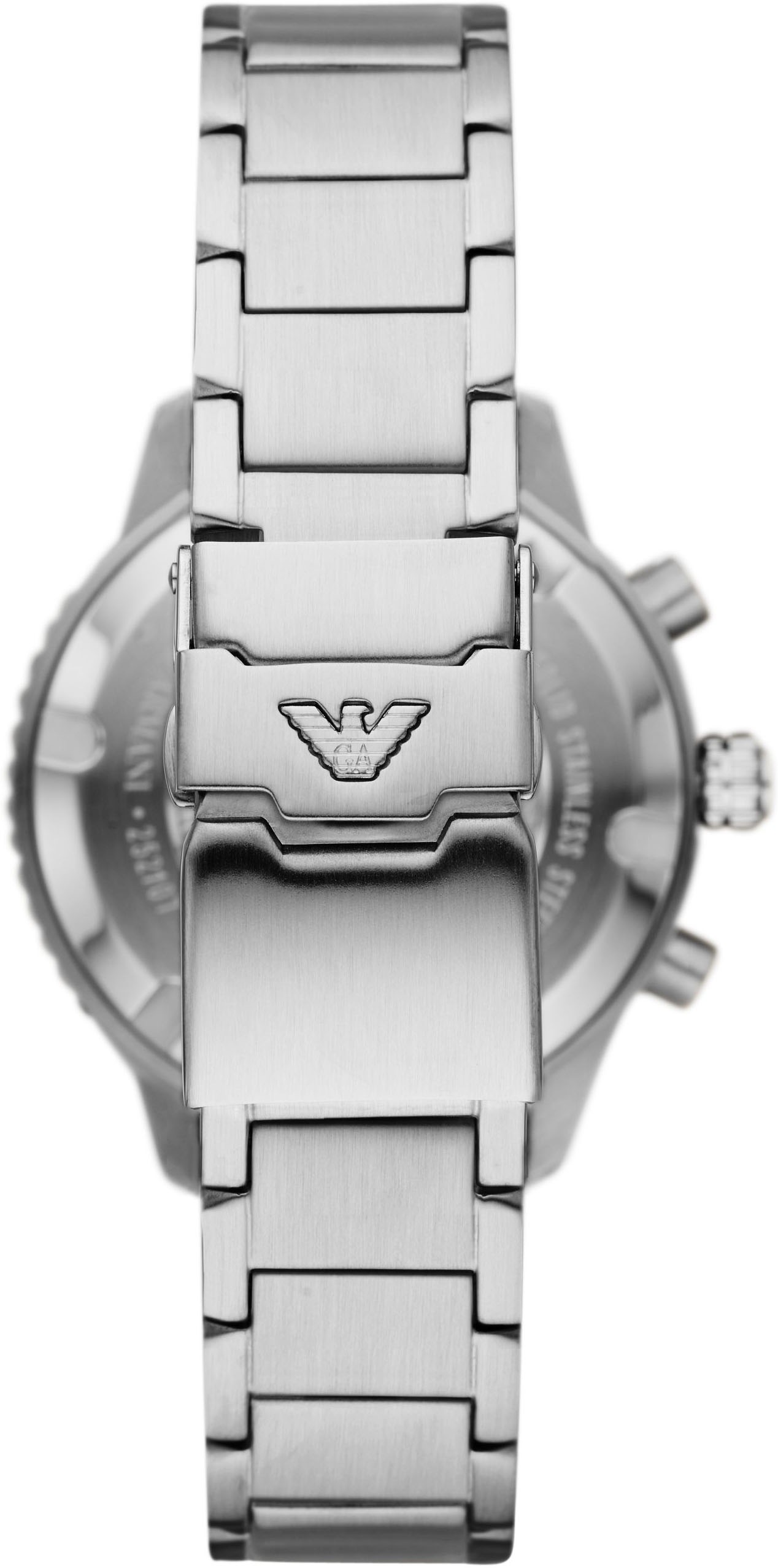 Emporio Armani Chronograph »AR11360«, Quarzuhr, Armbanduhr, Herrenuhr, Edelstahlarmband, bis 10 bar wasserd.