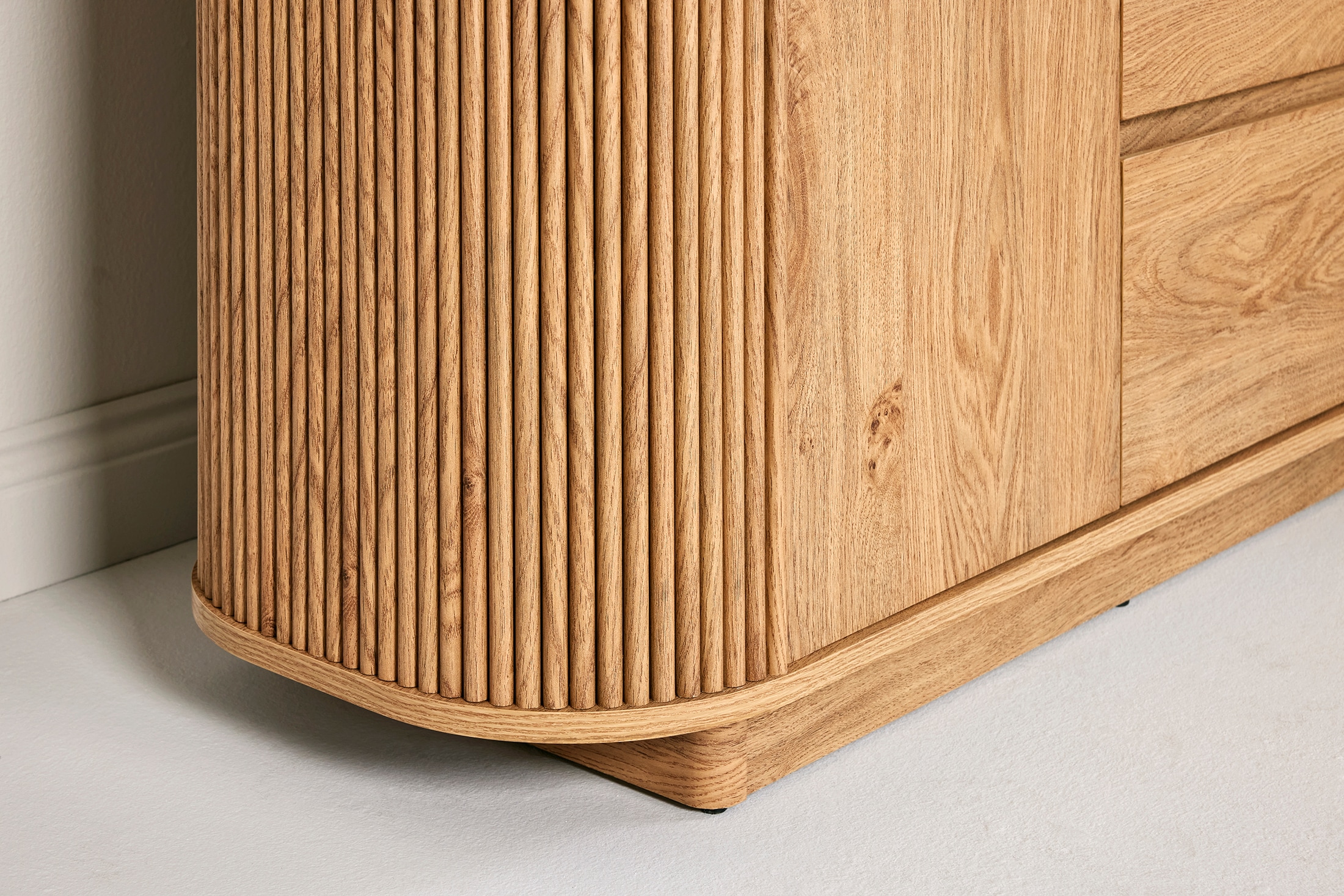 Jahnke Sideboard »GROOVE SB 160«, (1 St.), Sideboard, abgerundet, Marmor-Look, Breite ca. 159,5 cm