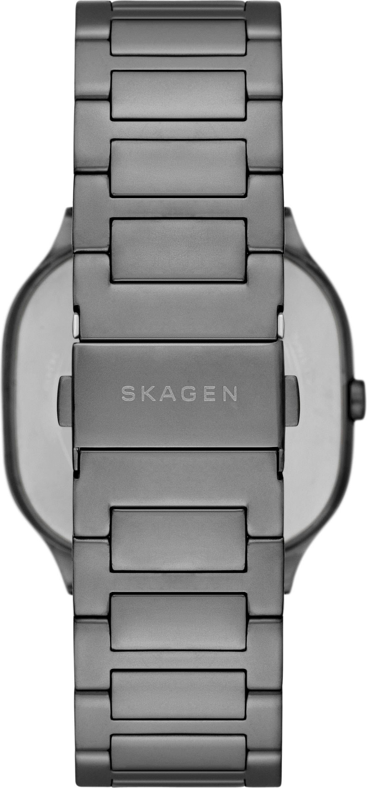 Skagen Quarzuhr »MELLEM«, Armbanduhr, Herrenuhr, Edelstahlarmband, analog