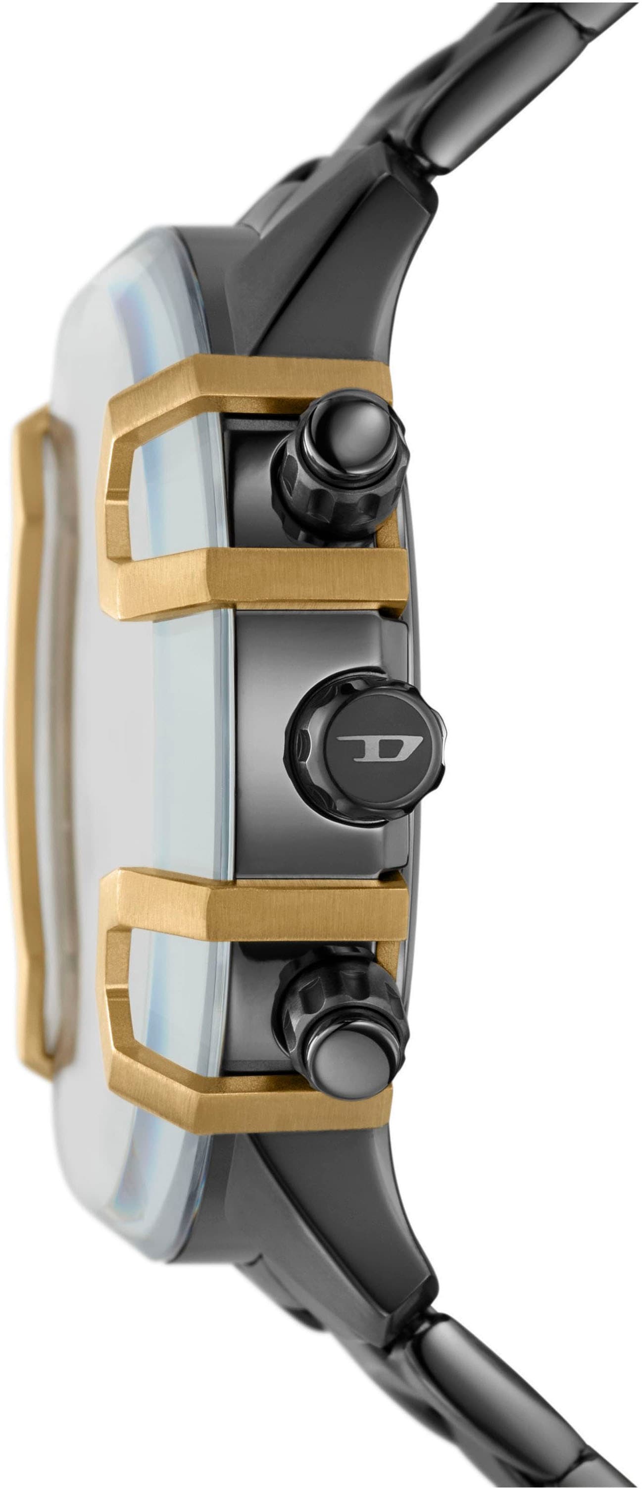 Diesel Chronograph »GRIFFED«, Quarzuhr, Armbanduhr, Herrenuhr, Stoppfunktion, Edelstahlarmband