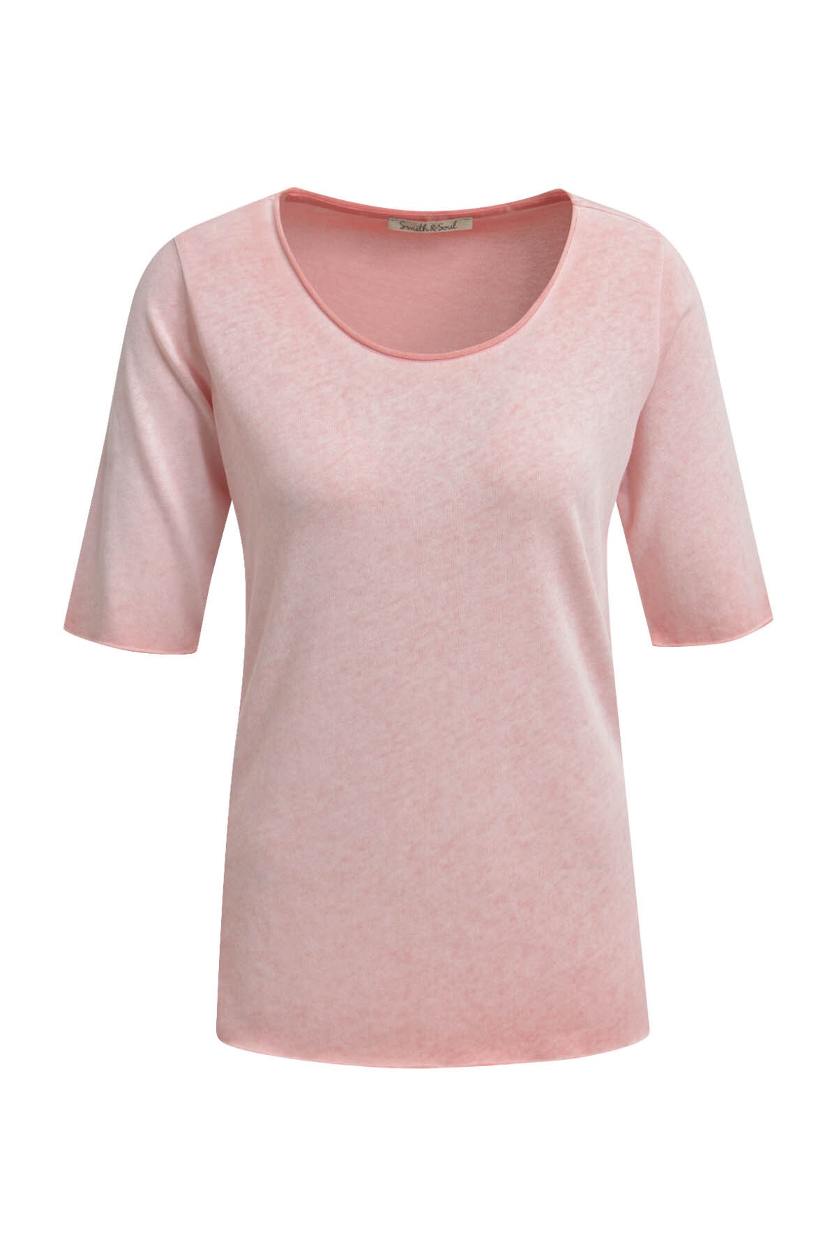 Smith & Soul Kurzarmpullover, aus Feinstrick