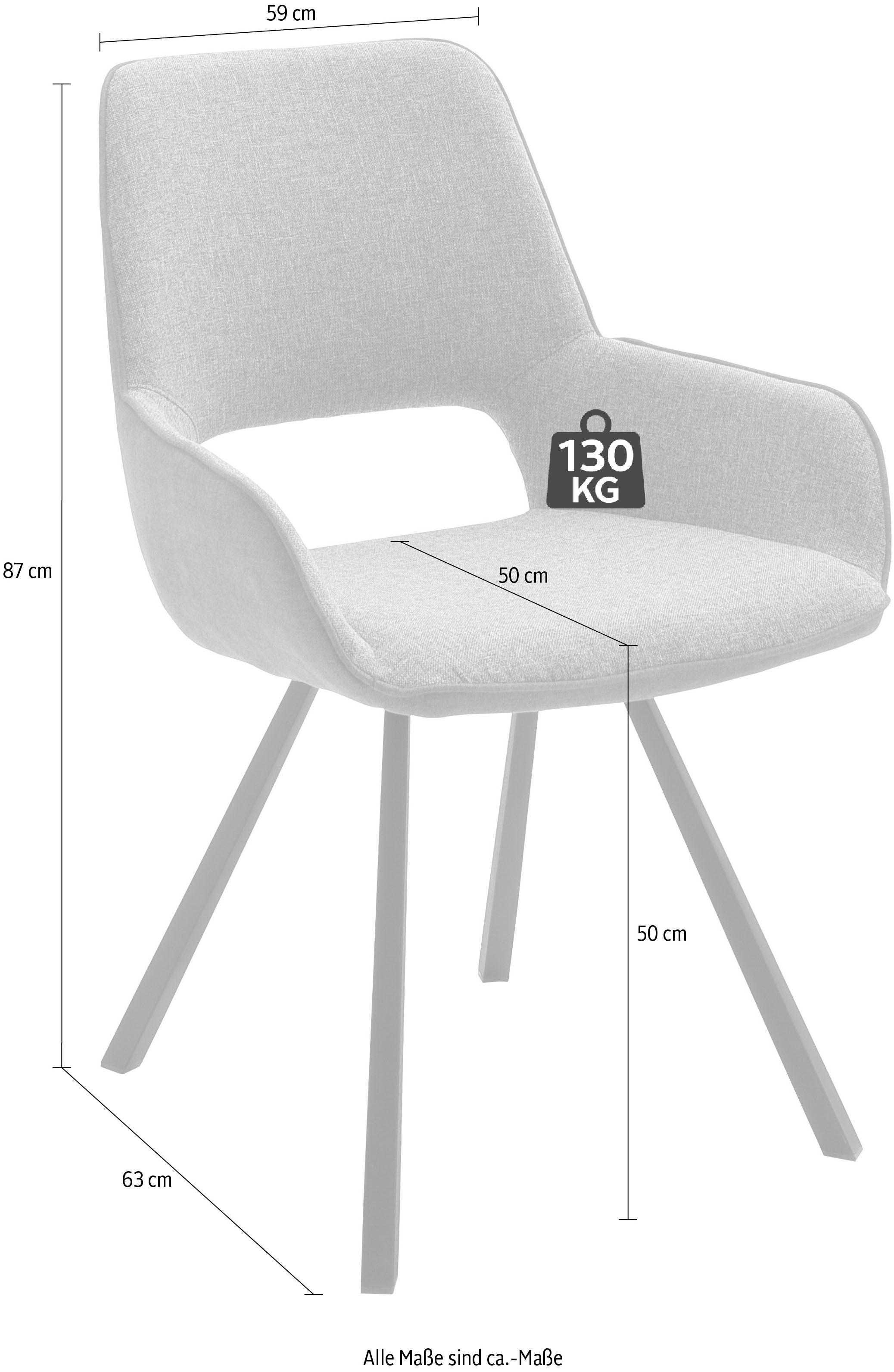 MCA furniture 4-Fußstuhl »Parana«, (Set), 2 St., Stuhl belastbar bis 120 Kg  kaufen | BAUR | 4-Fuß-Stühle