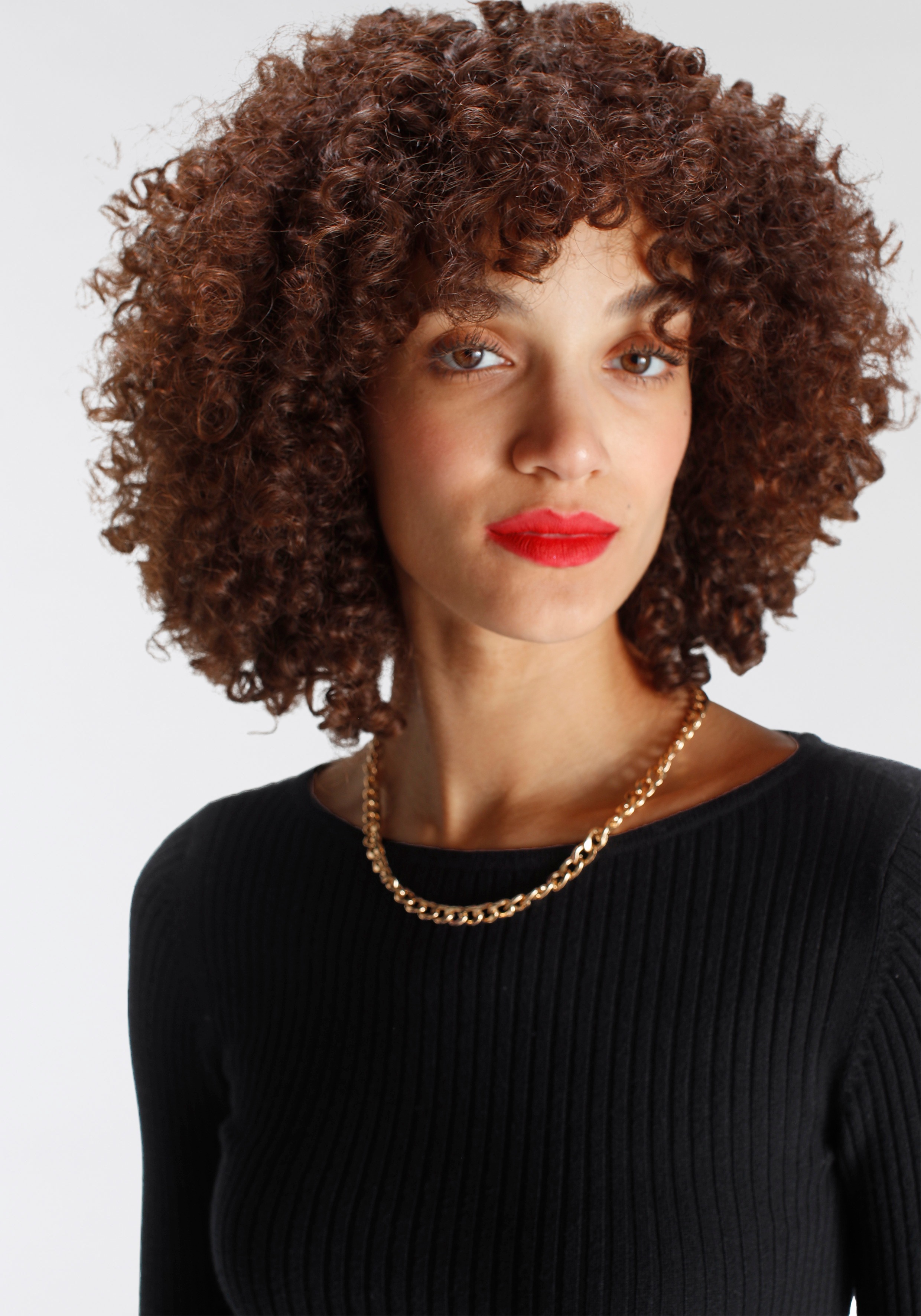 Thumbnail - AJC Strickkleid figurbetont, aus hochwertigem Rippstrick