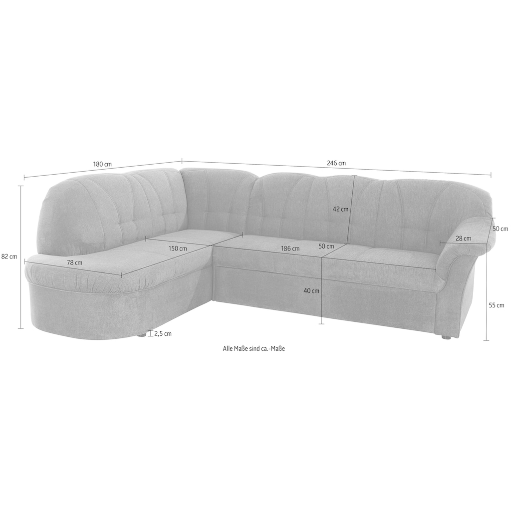 DOMO collection Ecksofa »Pegnitz«