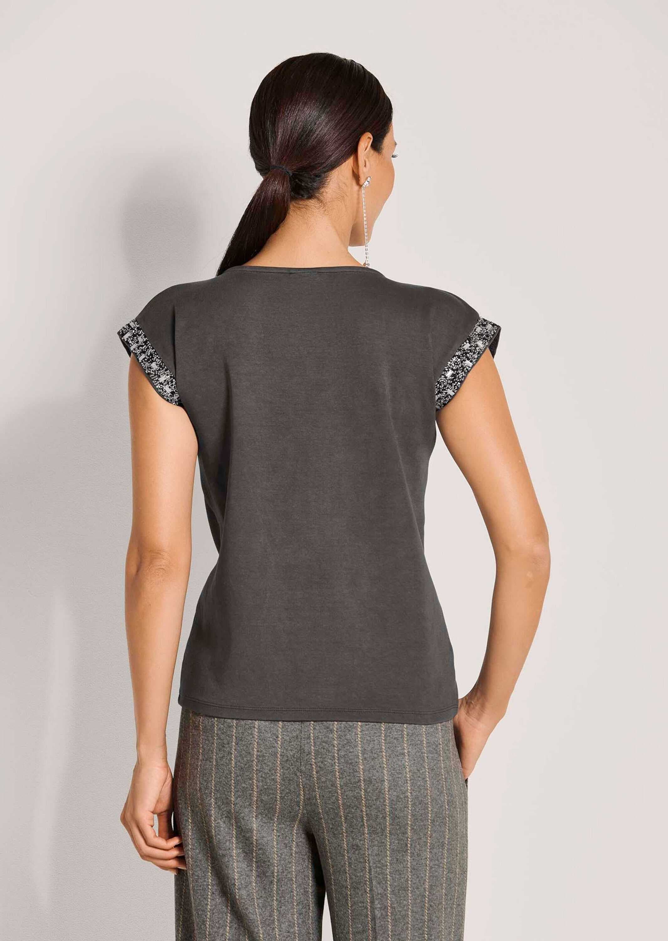 MADELEINE Kurzarmshirt »Shirt Shirt mit Strass an der Schulter«
