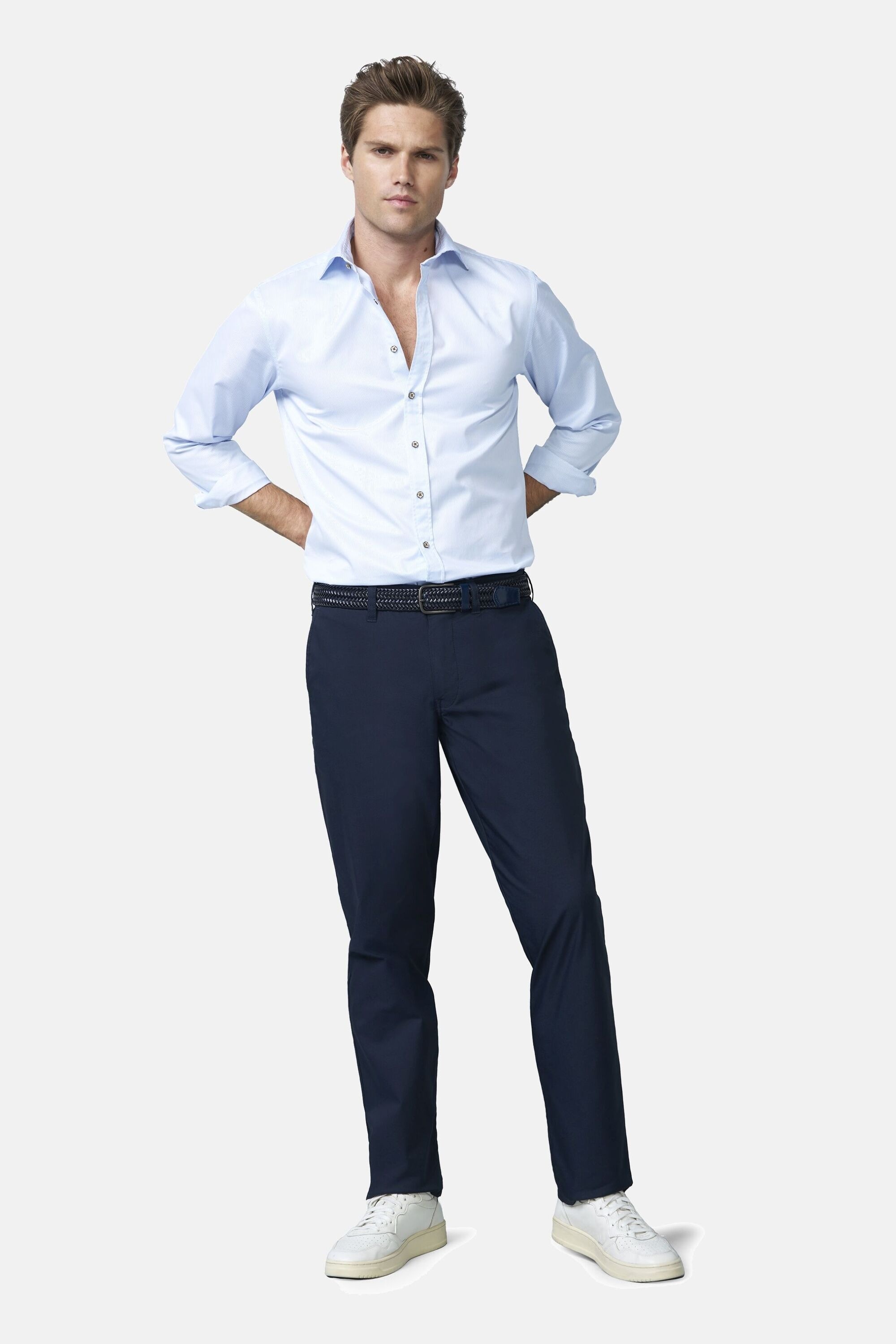 MEYER Chinos »M5 Chino 1-6010«  mit buntgewebtem Innenfutter
