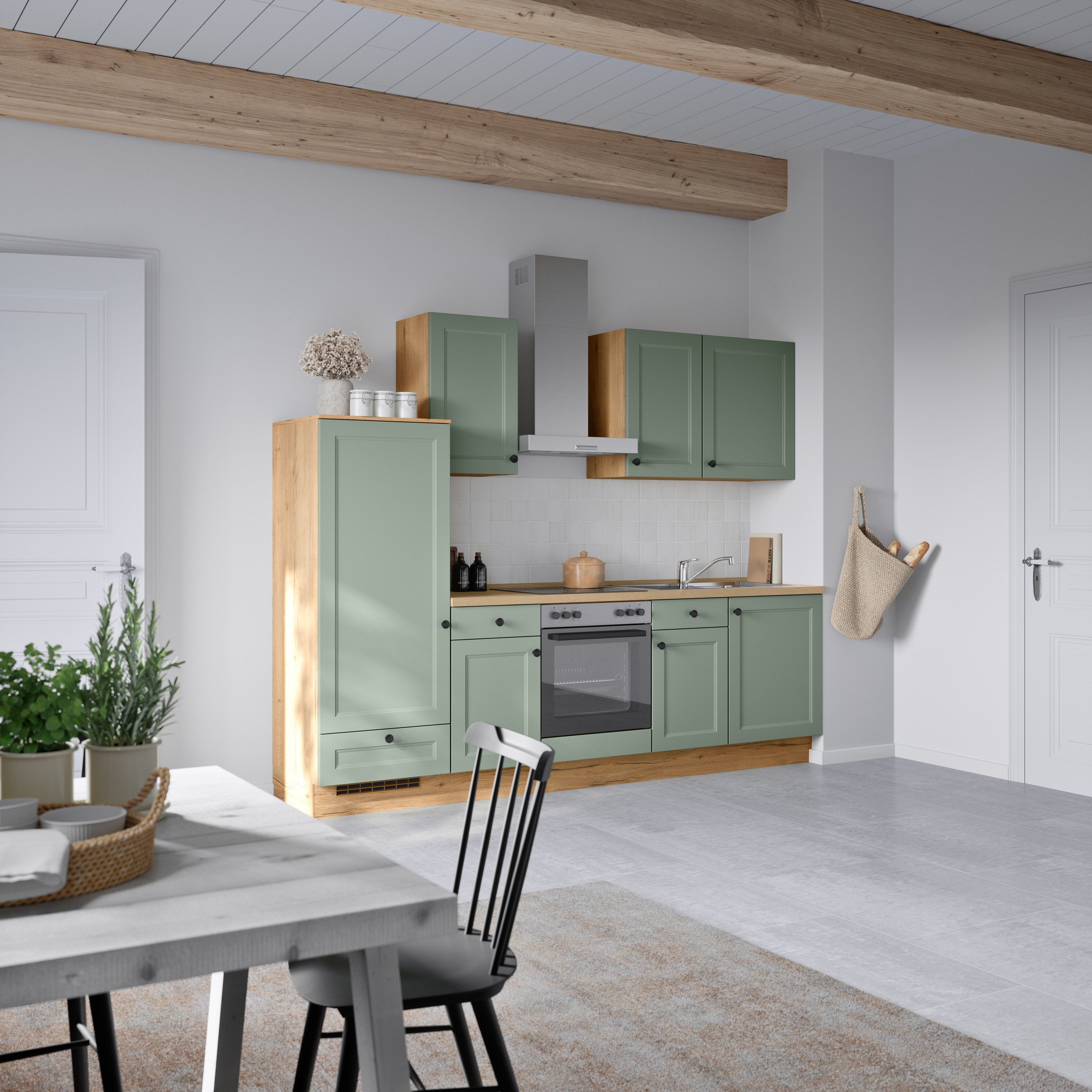 nobilia® Küchenzeile »"Cascada I"«, vormontiert, Ausrichtung wählbar, Breite 270 cm, wahlw. mit E-Geräten