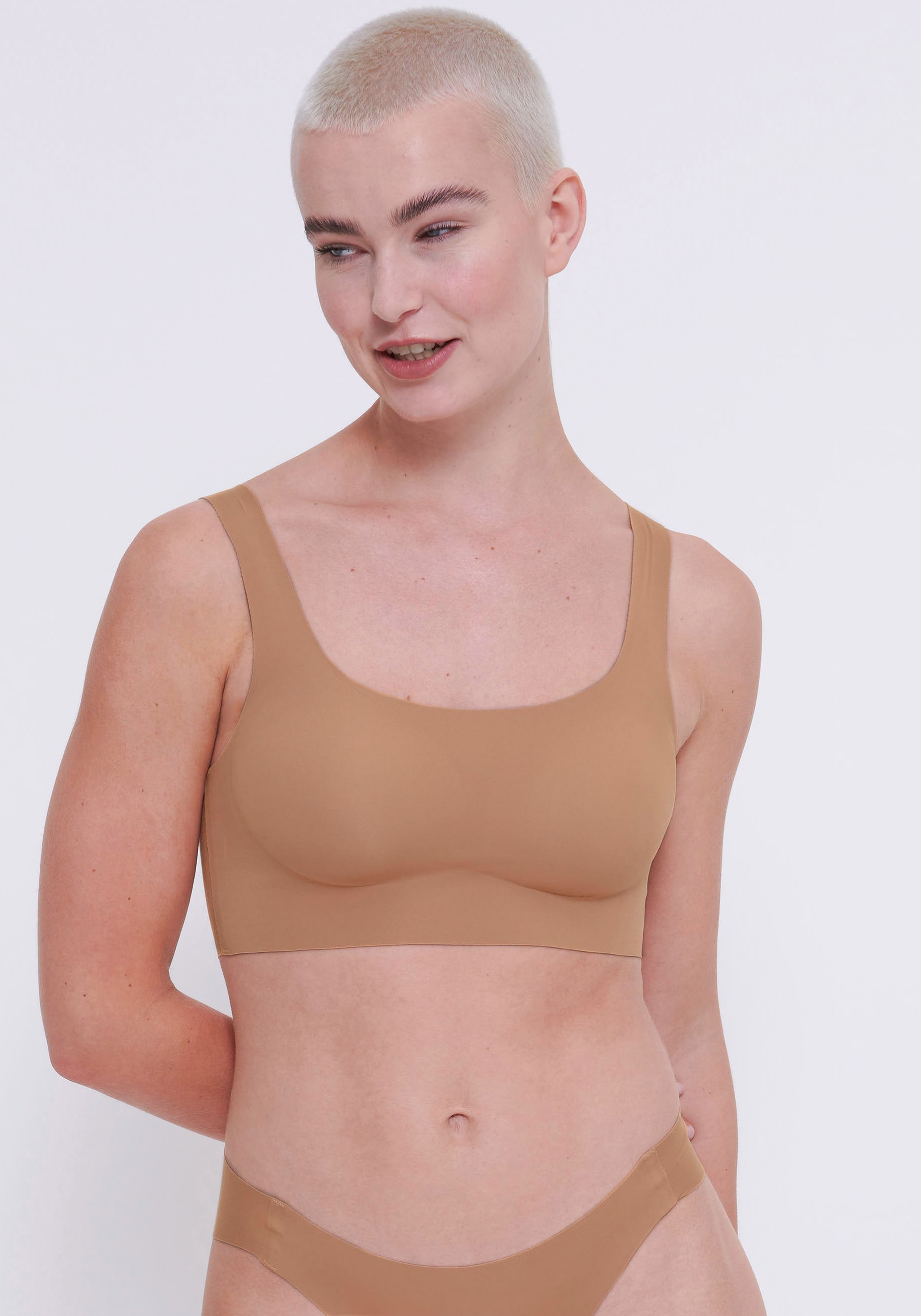 sloggi Bustier "ZERO Feel 2.0", nahtlos, herausnehmbare Pads, Microfaser, d günstig online kaufen