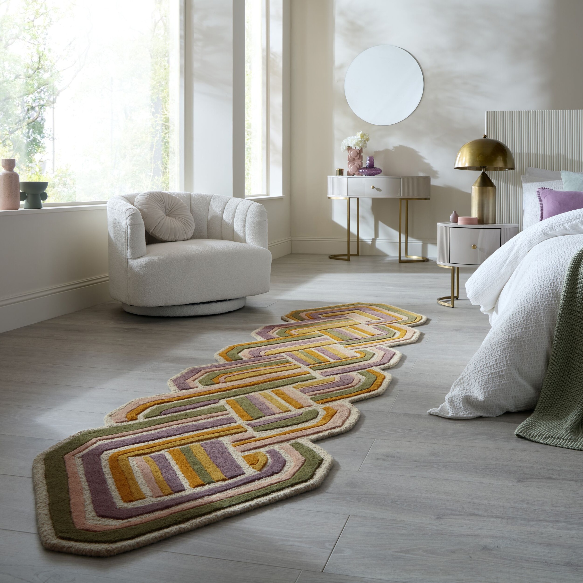 FLAIR RUGS Teppich »LATTICE SHAPED WOOL« rechteckig 6 mm Höhe