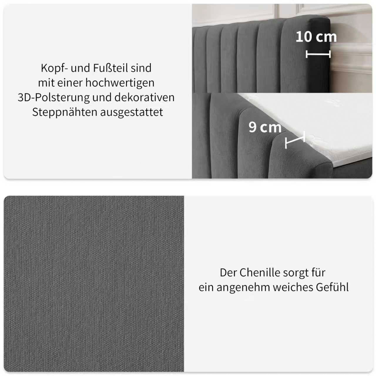 OTTO home Boxbett »Yanna inkl. Bettkasten und Topper, Liegefläche 180x200cm« erhältlich in der Größe 180x200 cm