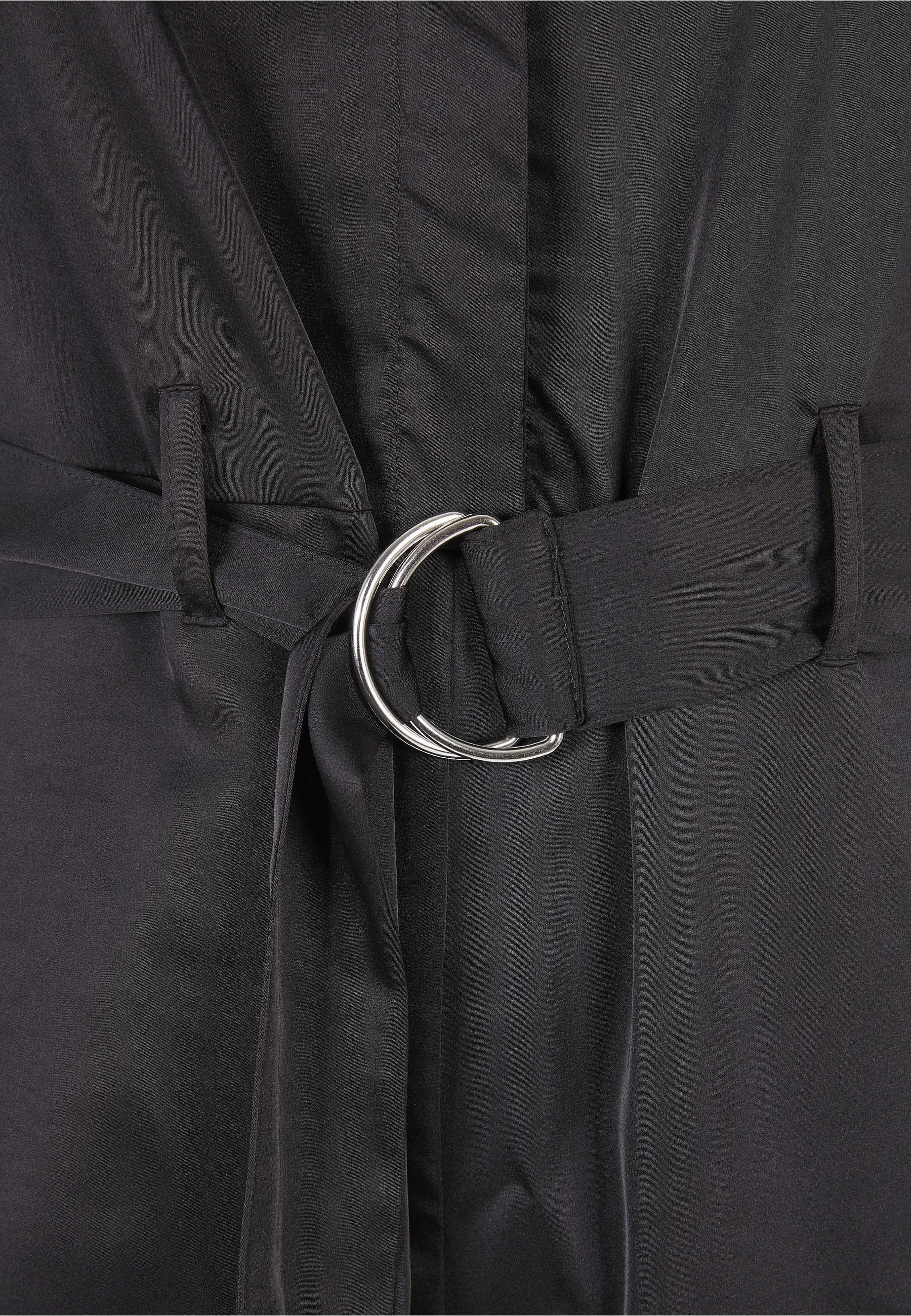 URBAN CLASSICS Jumpsuit »Urban Classics Damen Ladies Satin Wide Leg Belt Jumpsuit« 1 Stk.