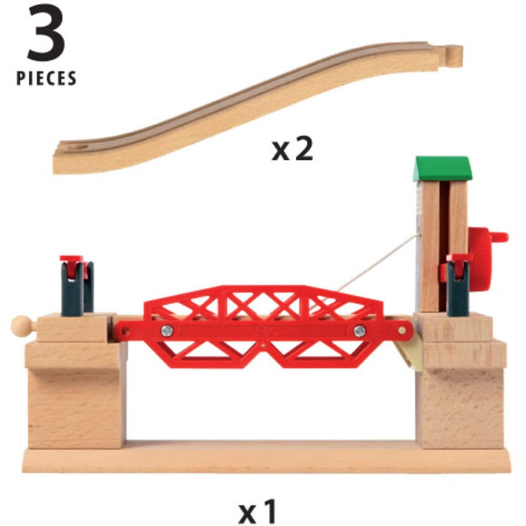 BRIO® Spielzeugeisenbahn-Brücke »BRIO® WORLD, Hebebrücke«