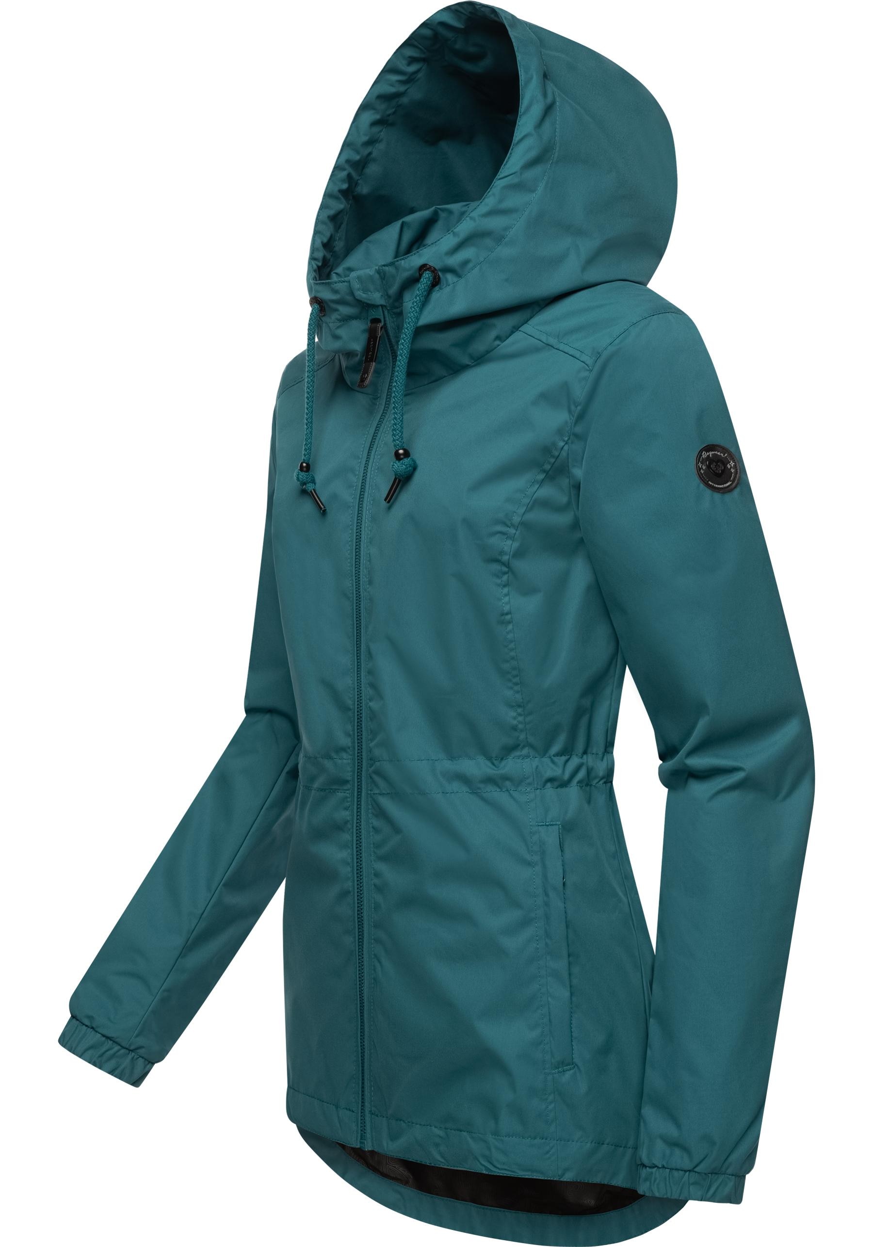 Ragwear Outdoorjacke »Danka«, mit Kapuze, Wasserdichte Übergangsjacke mit großer Kapuze