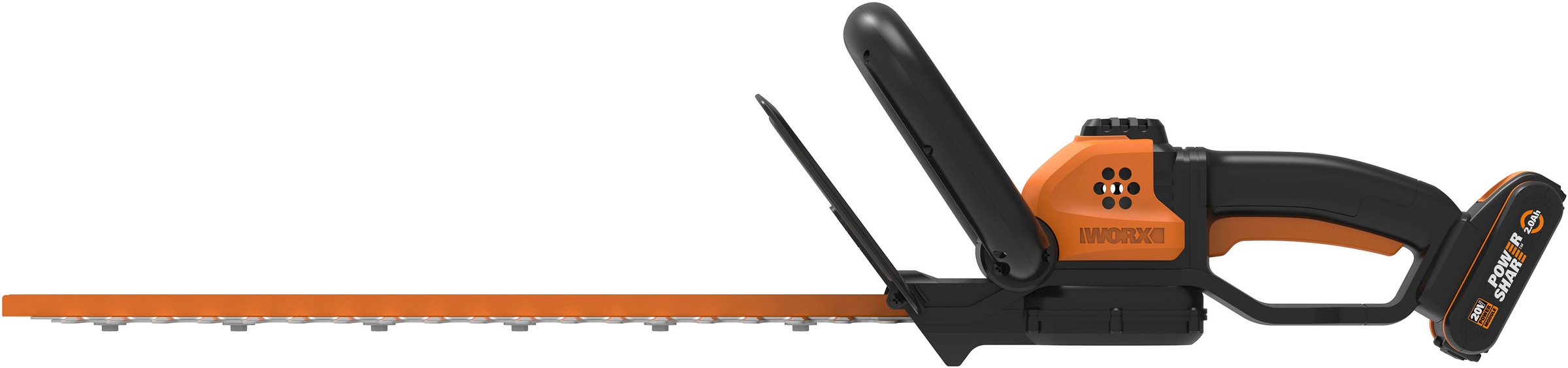 Worx Akku-Heckenschere »WG261E«, 44 cm Schwertlänge, 16 mm Zahnabstand, inkl. Akku und Ladegerät