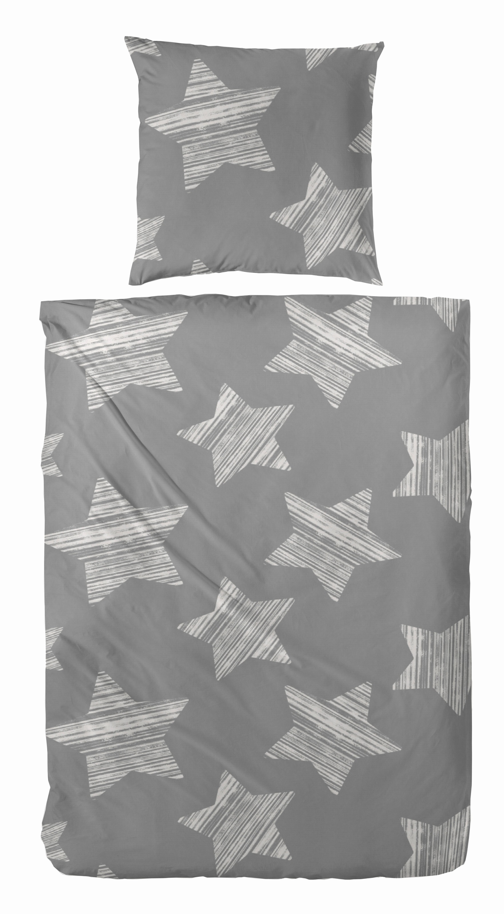 Primera Bettwäsche "Feinbiber-Bettwäsche Stars" 2 Stk. mit winterlichen Ste günstig online kaufen