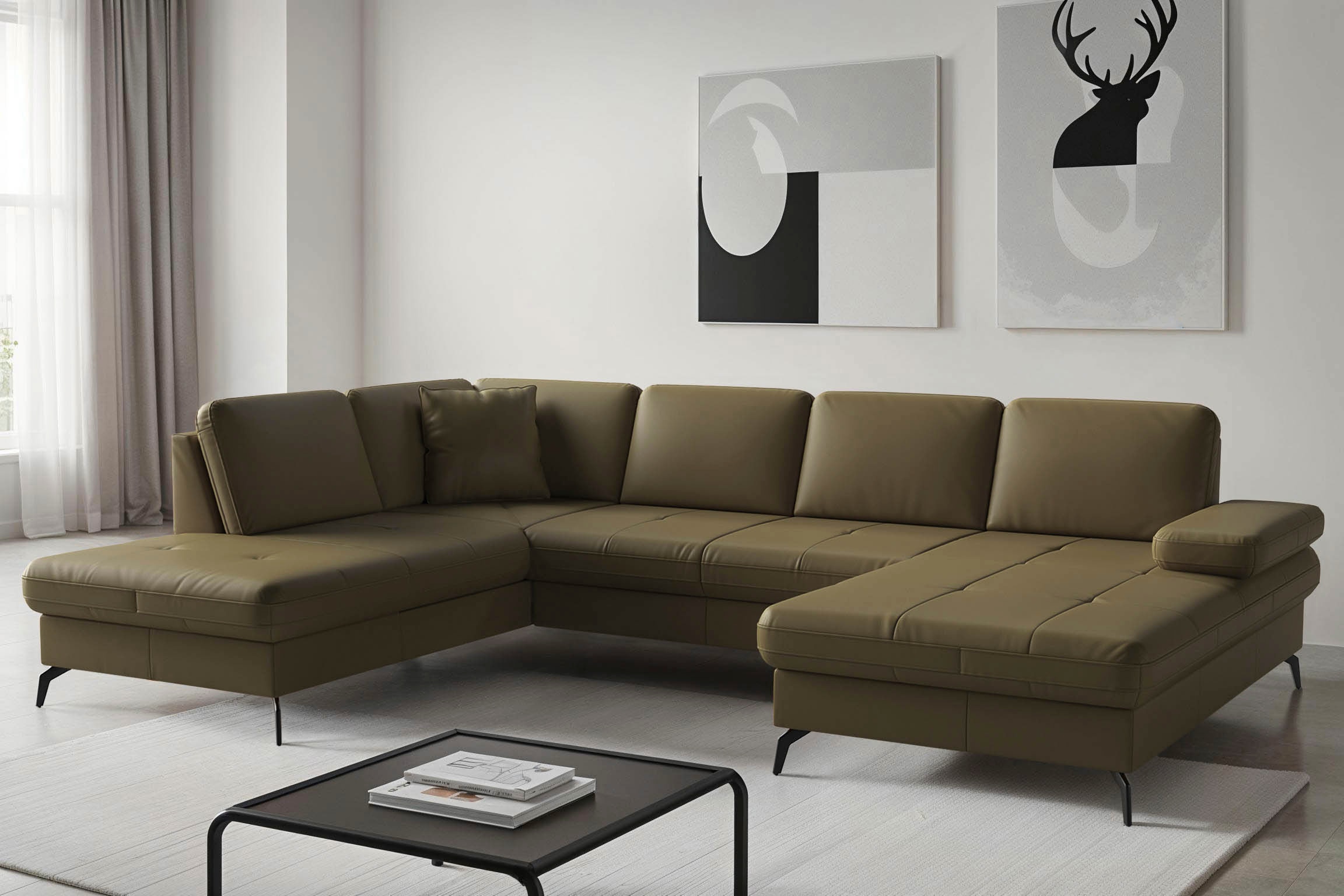 sit&more Wohnlandschaft "Morris Jubi, Breite 300 cm" mit Armteilfunktion, optional mit Schlaffunktion