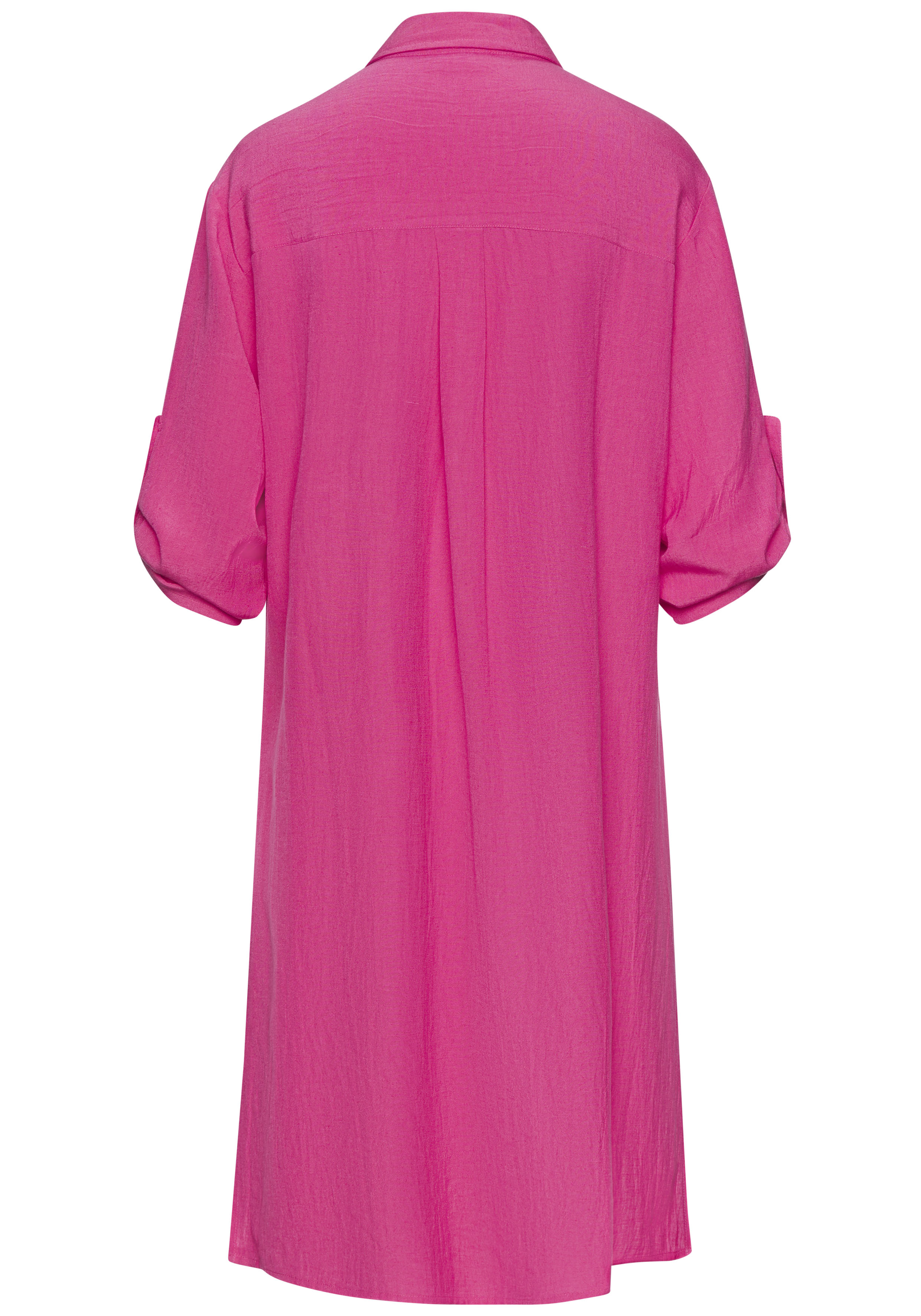 Thumbnail - LASCANA Longbluse, aus leichter Webware mit Leinenanteil, luftiges Blusenkleid
