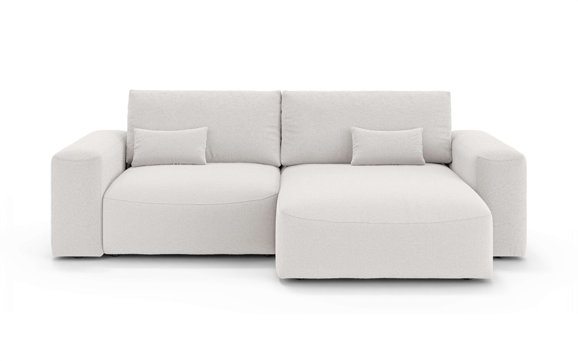 OTTO home Ecksofa »MATTS Schlafsofa mit Bettkasten, Maße B/T/H: 265/159/89 cm«, L-Form mit Recamiere rechts oder links, hoher Sitzkomfort