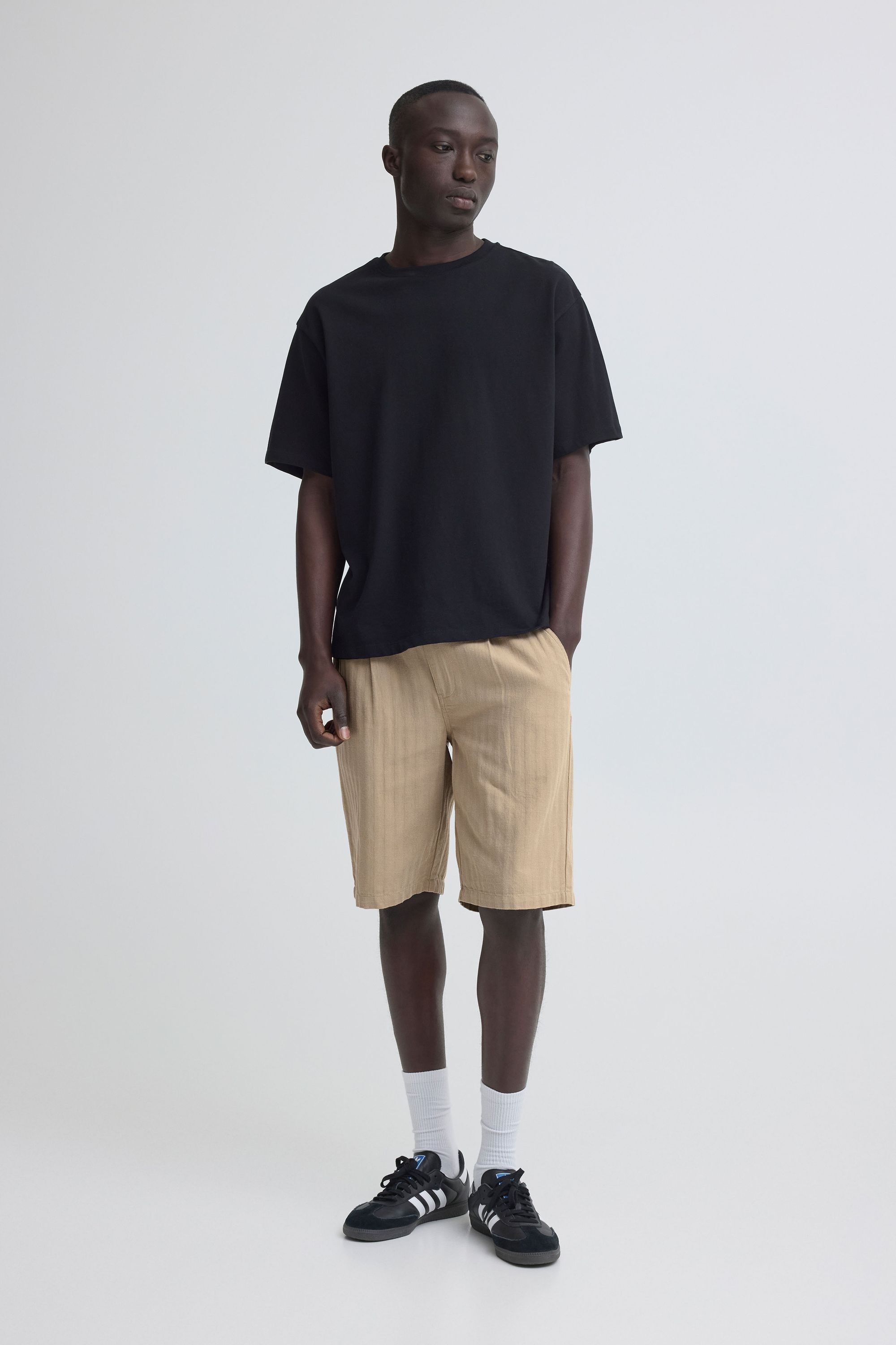 Blend Leinenhose »BHMorgan Linen Mix Pleated«  Modische Bundfalten Shorts