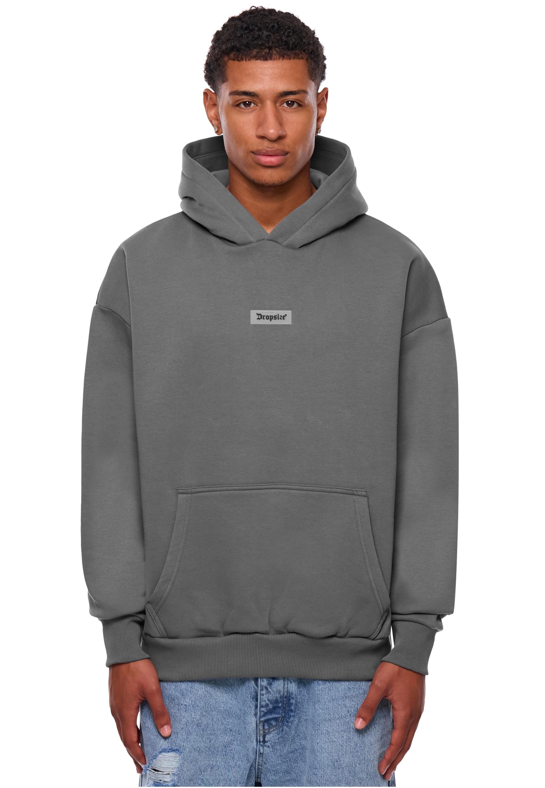 Thumbnail - Dropsize Kapuzensweatshirt "Dropsize HEAVY OVERSIZE MIDDLE RUBBER PATCH HOODIE", 1 Stk.