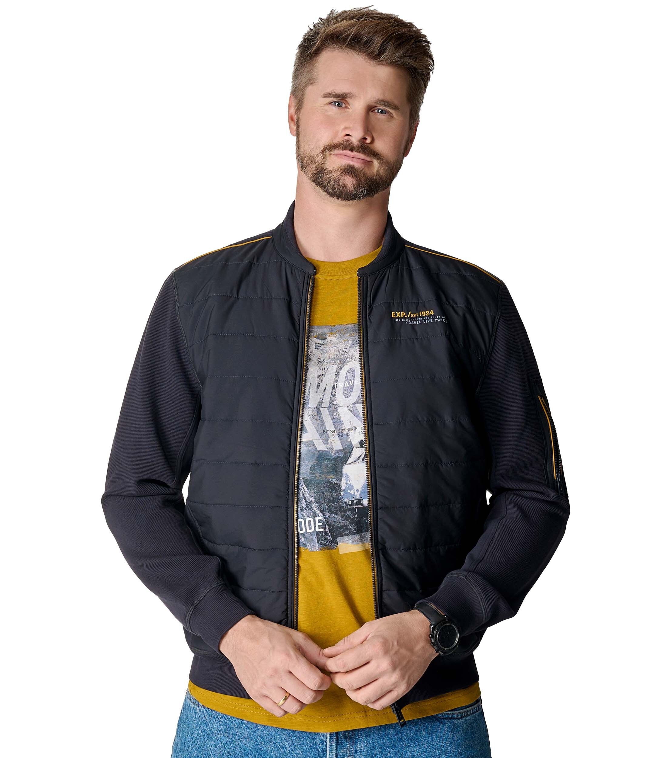 CASAMODA Sweatjacke "CASAMODA Sweatjacke uni" günstig online kaufen
