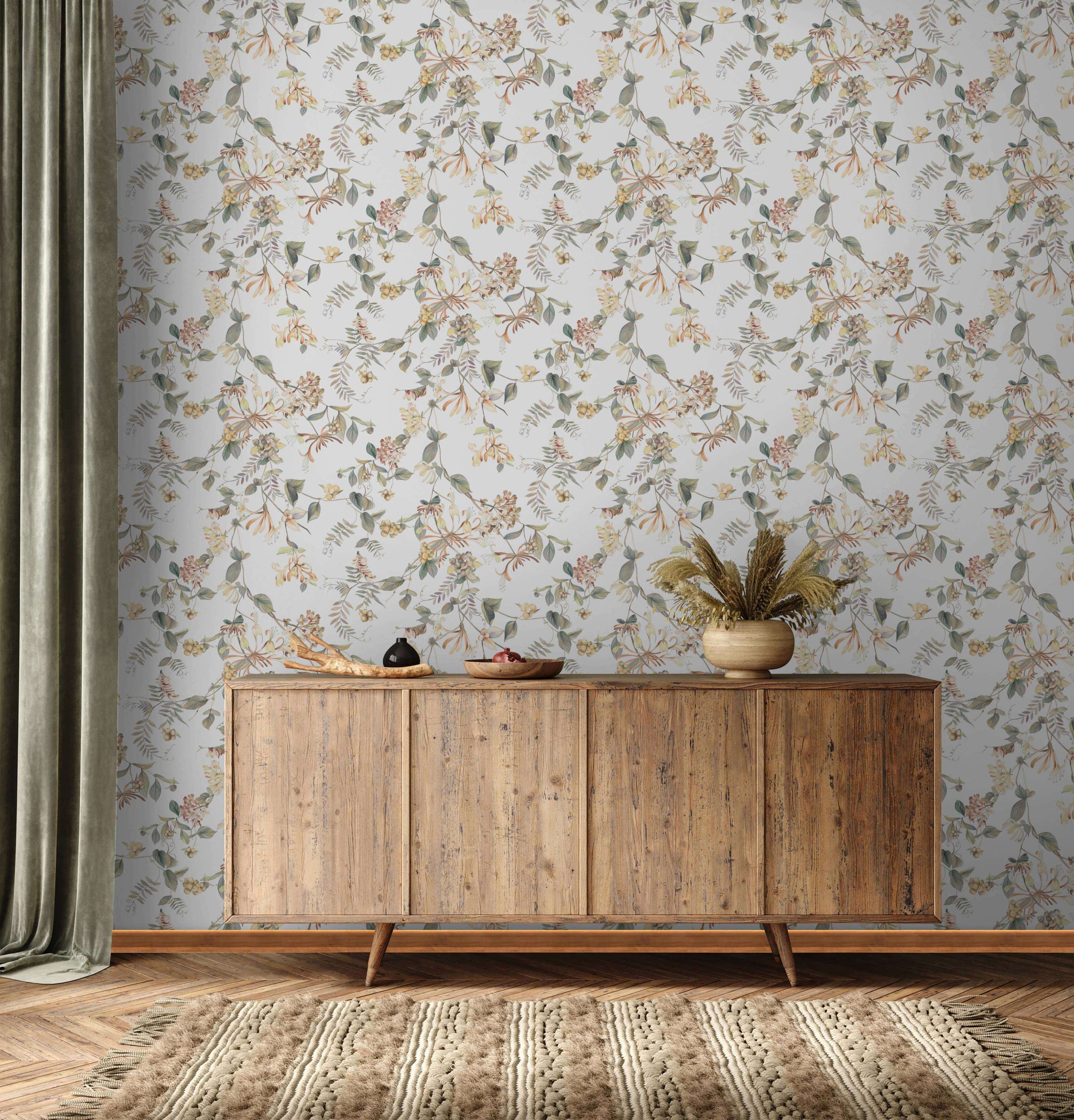 Marburg Vliestapete "Tapete Floral Blossom" floral geprägt moderne Vliestapete für Wohnzimmer Schlafzimmer Küche