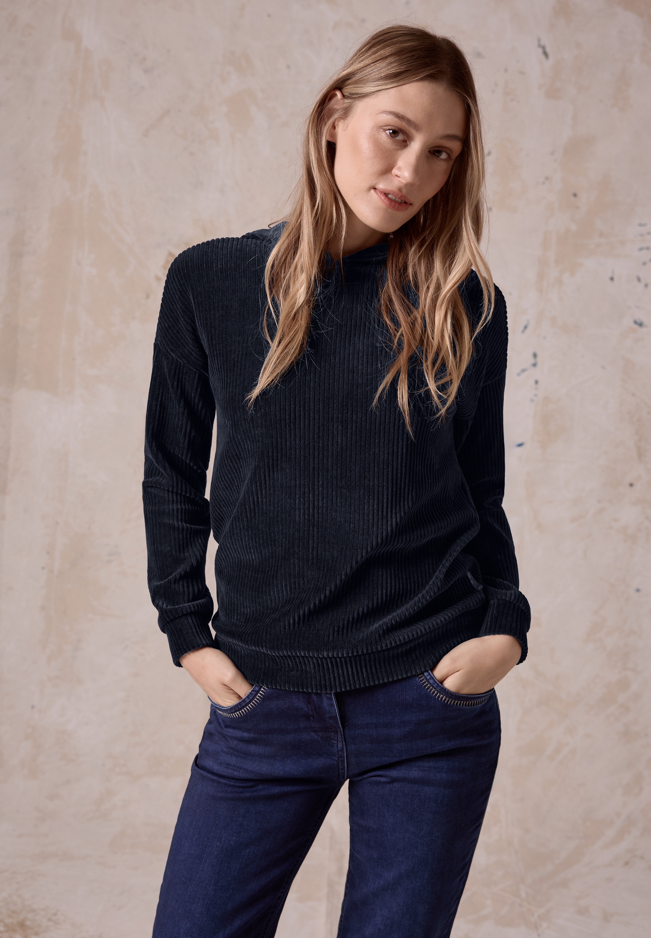 Cecil Langarmshirt mit Kapuze