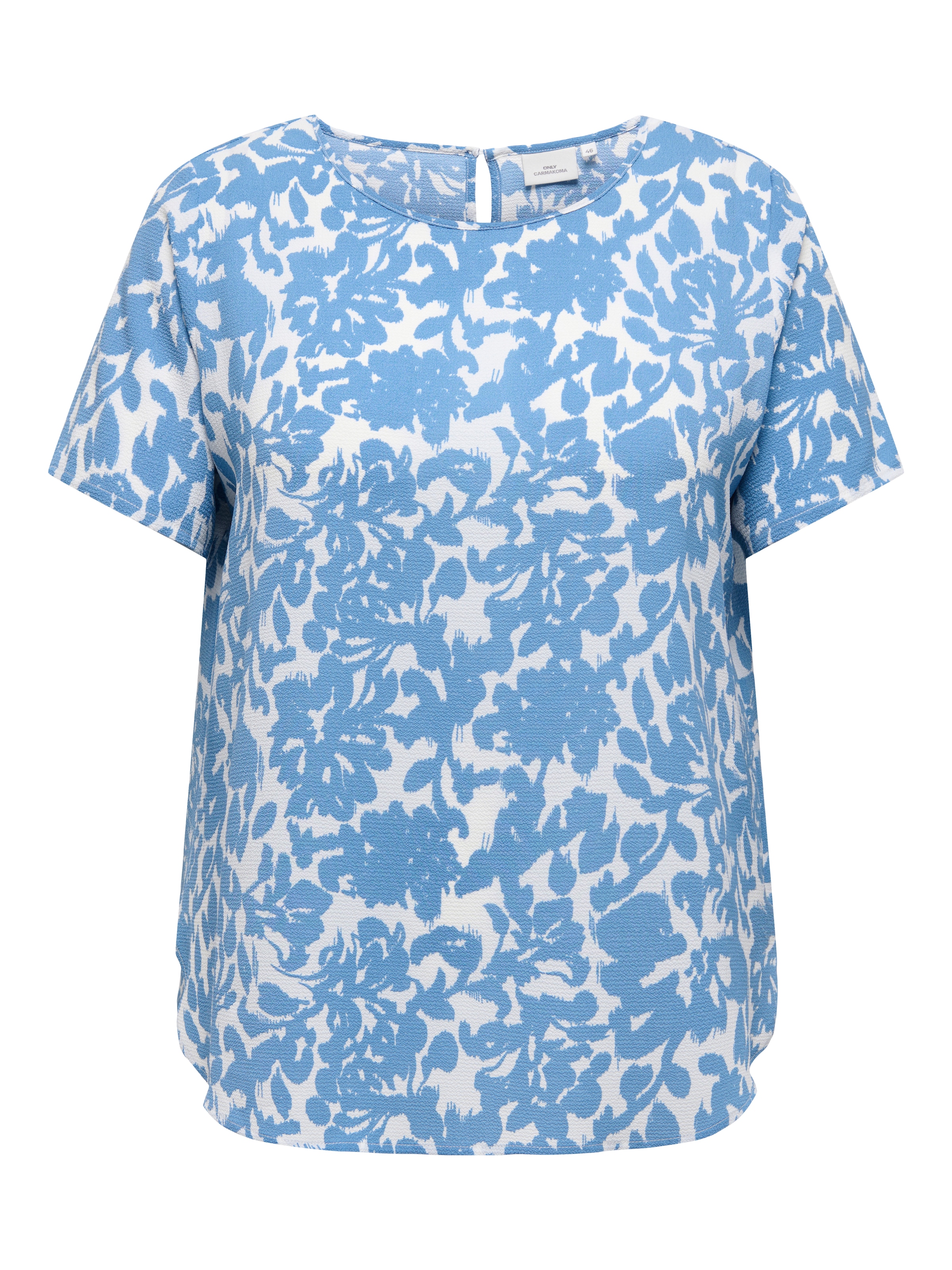 ONLY CARMAKOMA Shirtbluse »CARVICA SS TOP WVN NOOS« Materialmix, regular fit